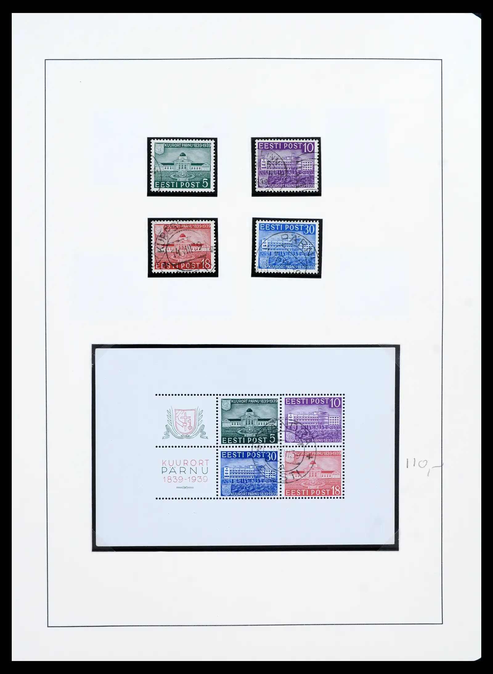 41983 0038 - Postzegelverzameling 41983 Baltische Staten 1897-1944.