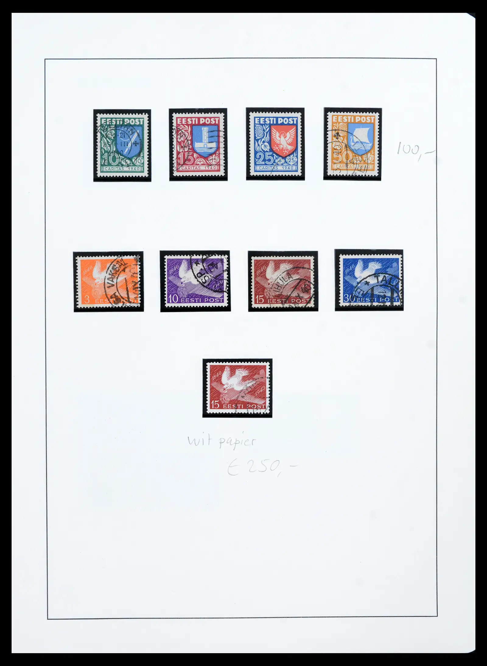 41983 0039 - Postzegelverzameling 41983 Baltische Staten 1897-1944.