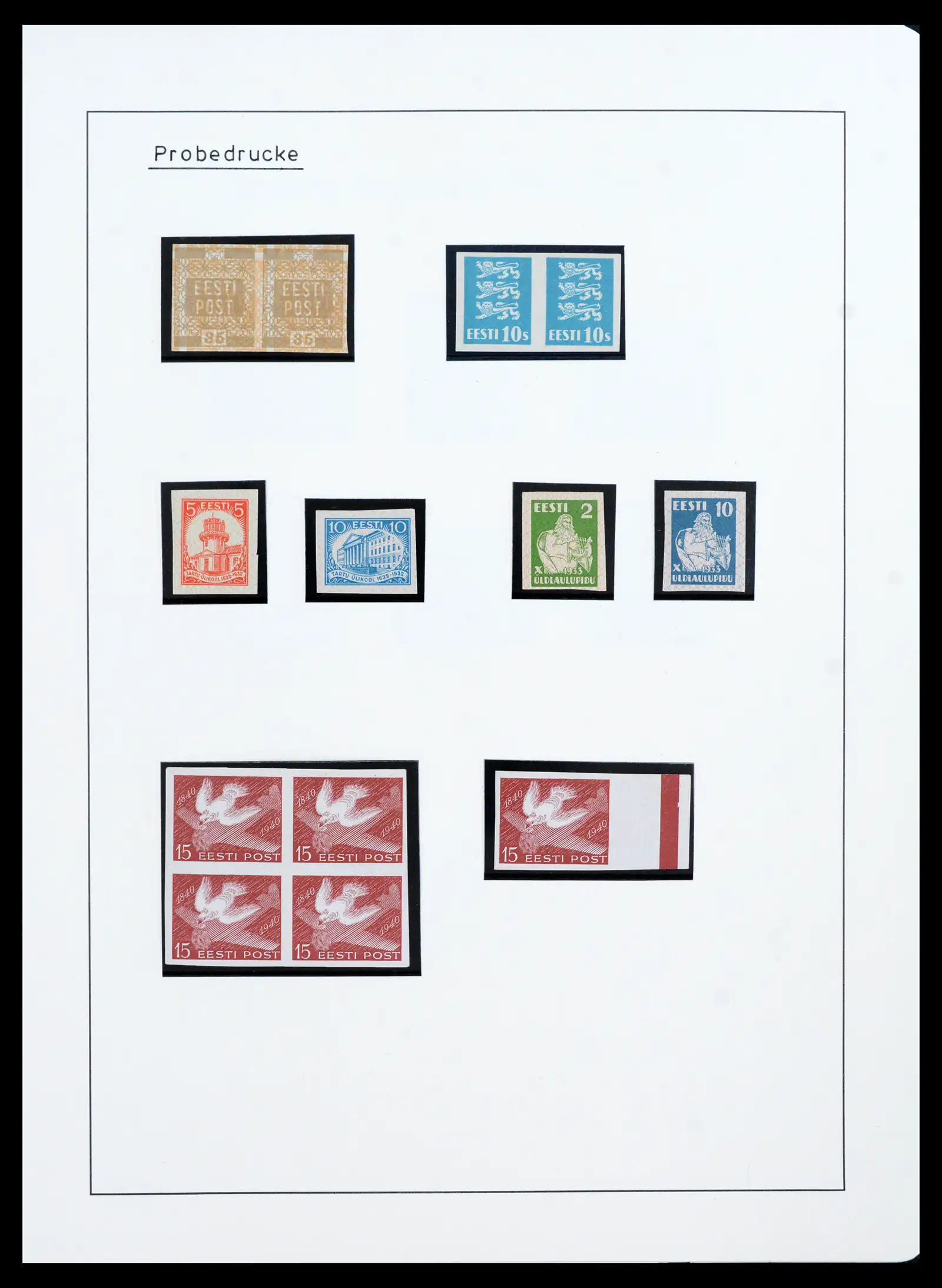 41983 0040 - Postzegelverzameling 41983 Baltische Staten 1897-1944.