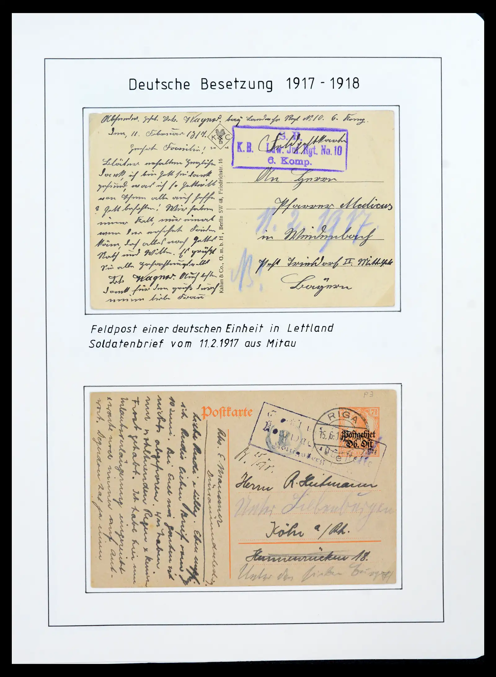 41983 0046 - Postzegelverzameling 41983 Baltische Staten 1897-1944.