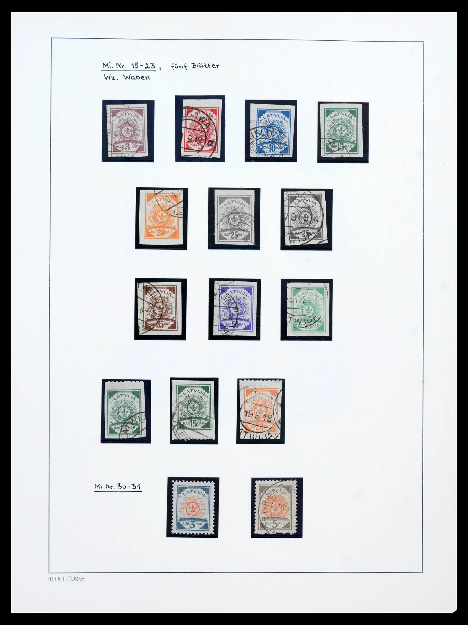 41983 0052 - Postzegelverzameling 41983 Baltische Staten 1897-1944.