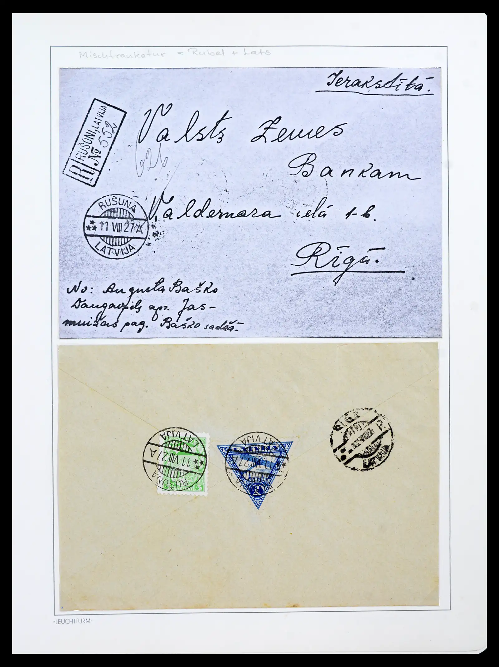 41983 0056 - Postzegelverzameling 41983 Baltische Staten 1897-1944.