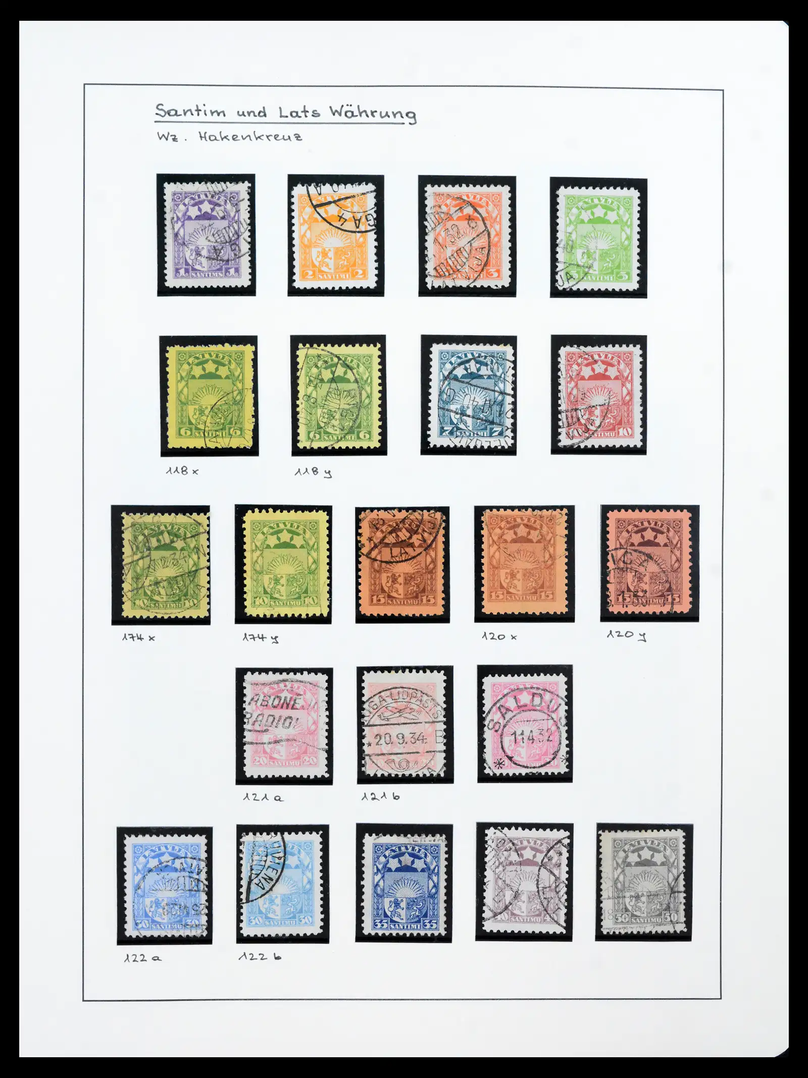 41983 0057 - Postzegelverzameling 41983 Baltische Staten 1897-1944.