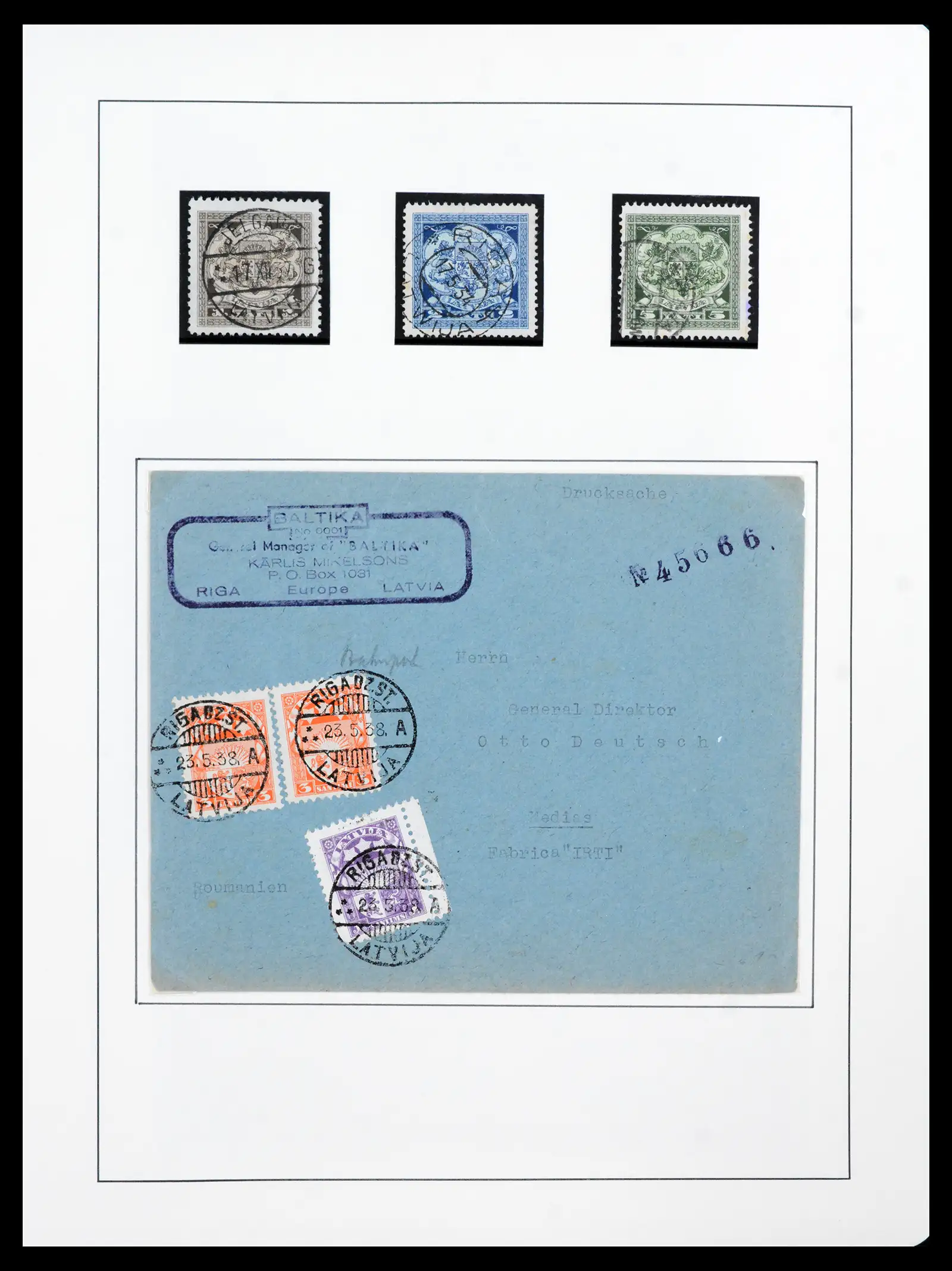 41983 0058 - Postzegelverzameling 41983 Baltische Staten 1897-1944.