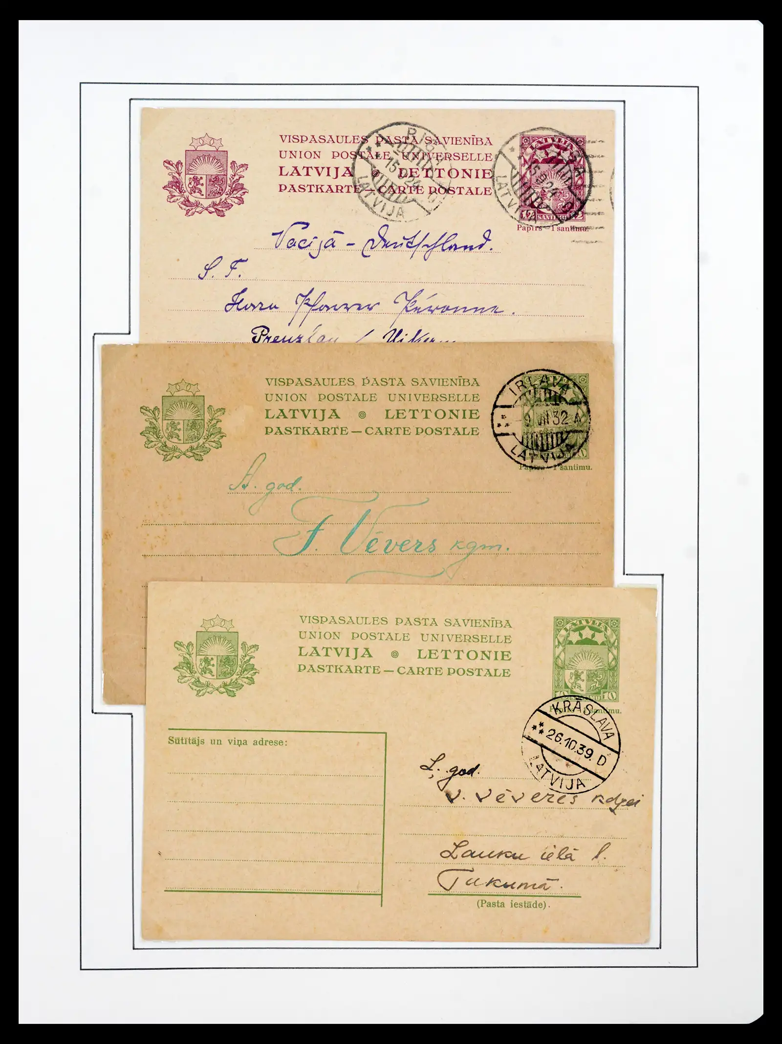 41983 0059 - Postzegelverzameling 41983 Baltische Staten 1897-1944.