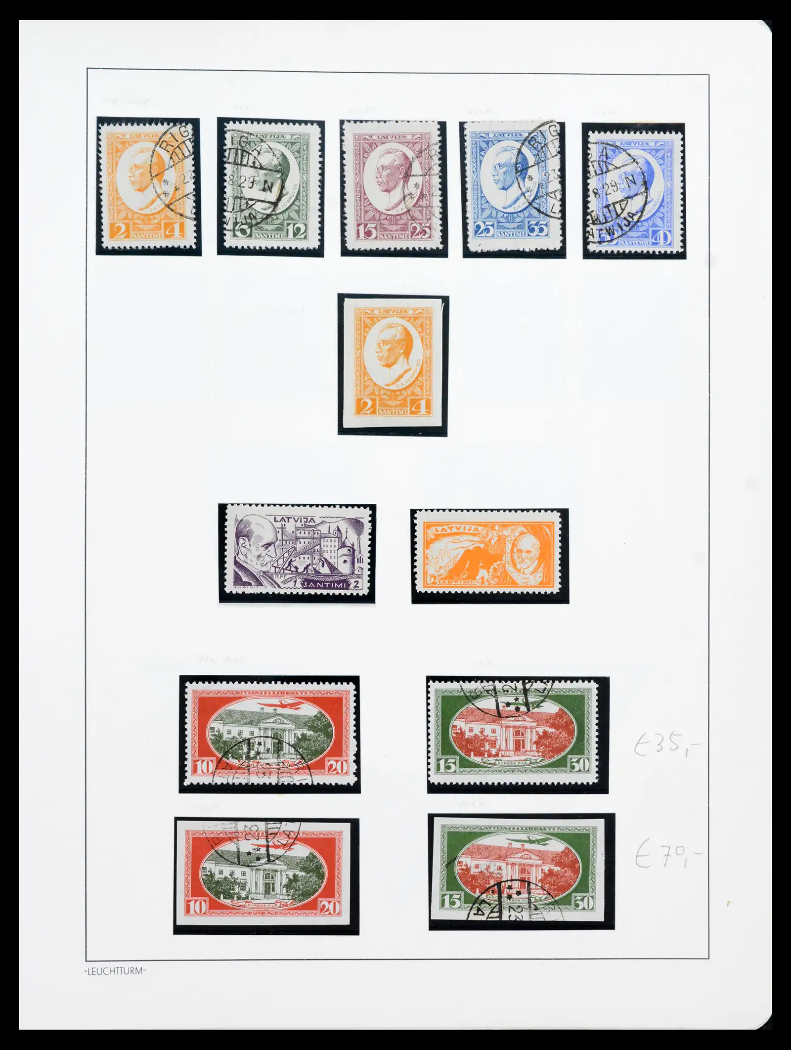 41983 0071 - Postzegelverzameling 41983 Baltische Staten 1897-1944.