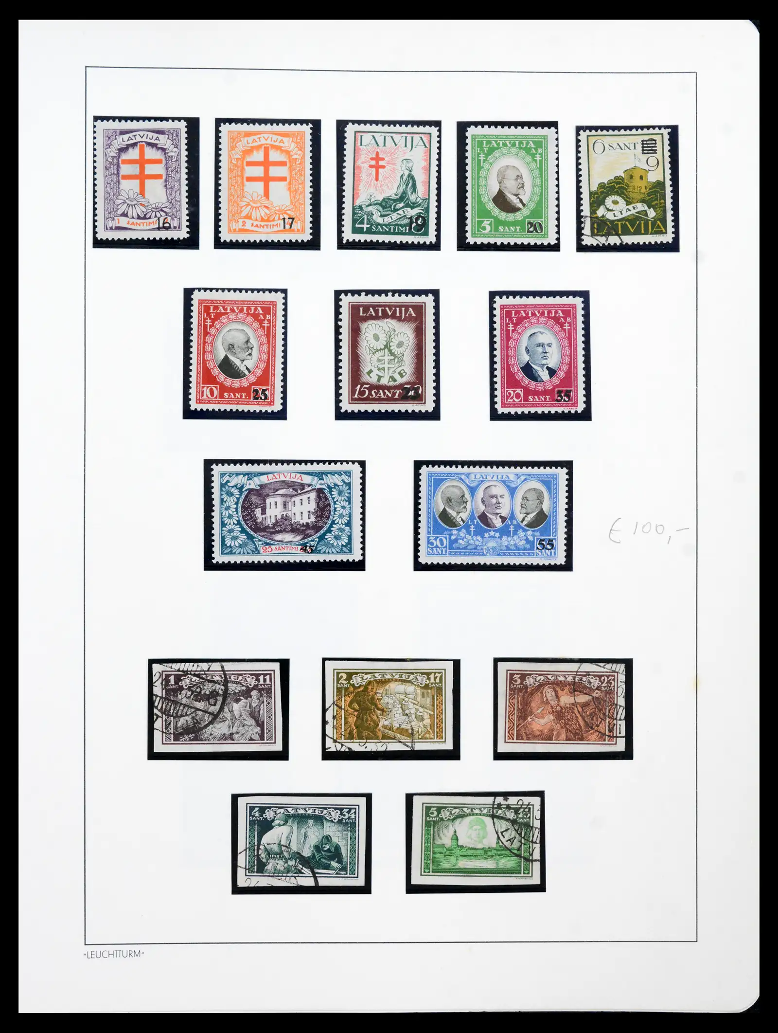 41983 0073 - Postzegelverzameling 41983 Baltische Staten 1897-1944.