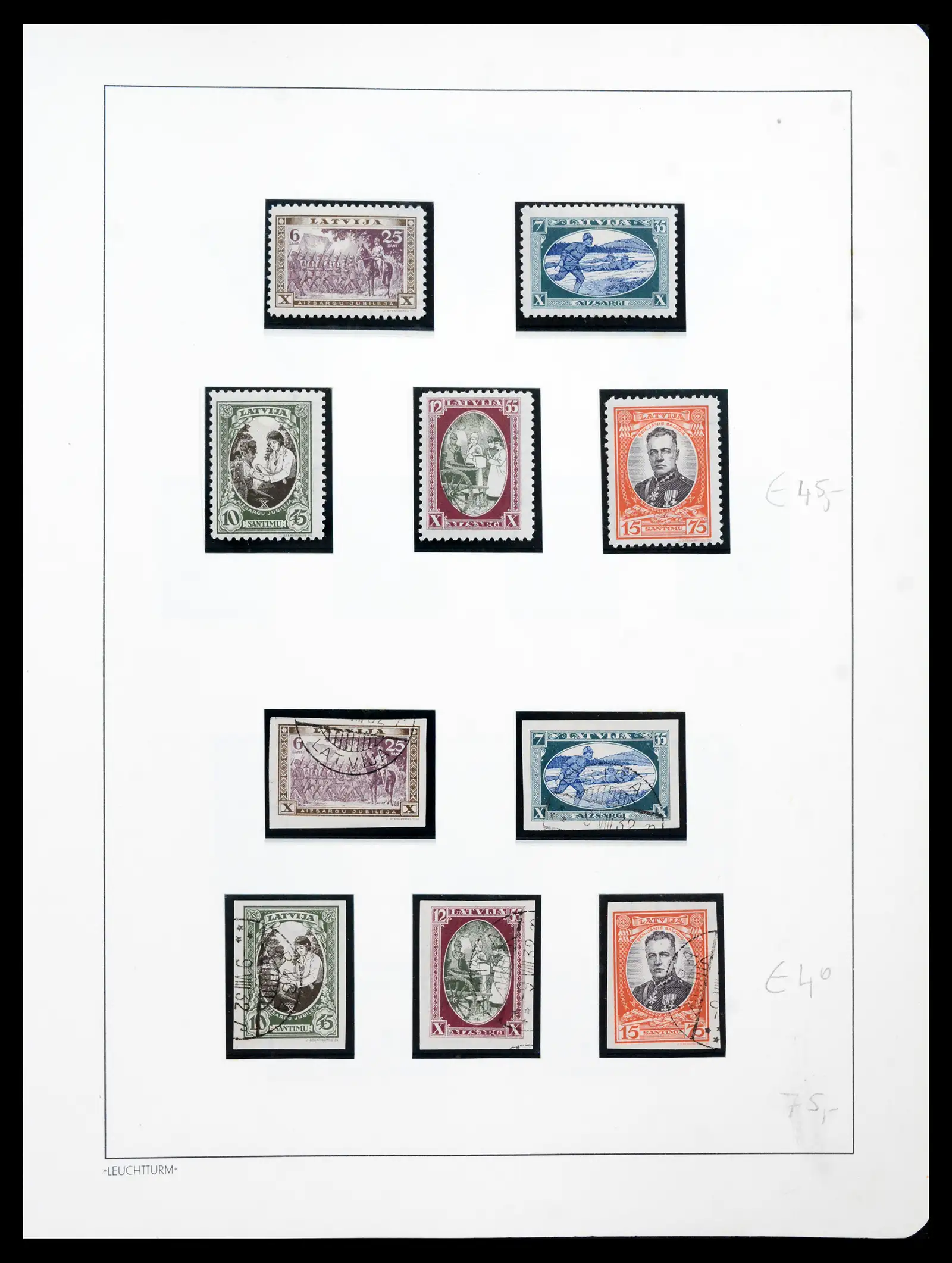 41983 0074 - Postzegelverzameling 41983 Baltische Staten 1897-1944.