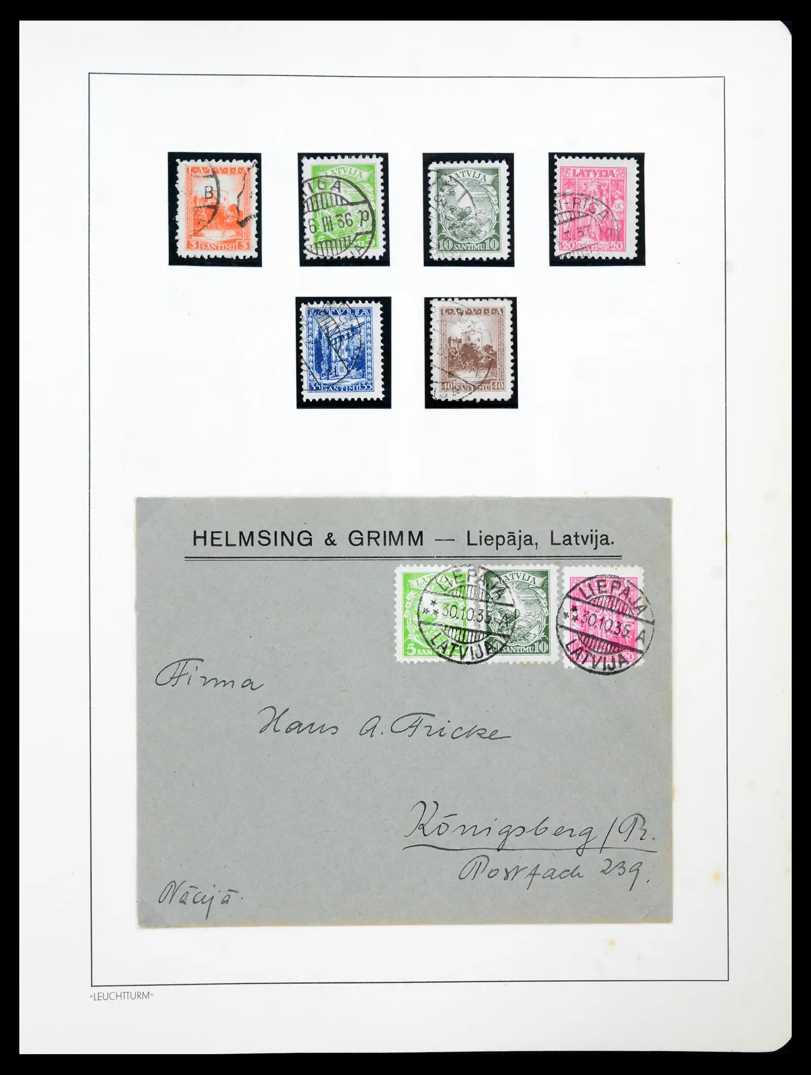 41983 0077 - Postzegelverzameling 41983 Baltische Staten 1897-1944.