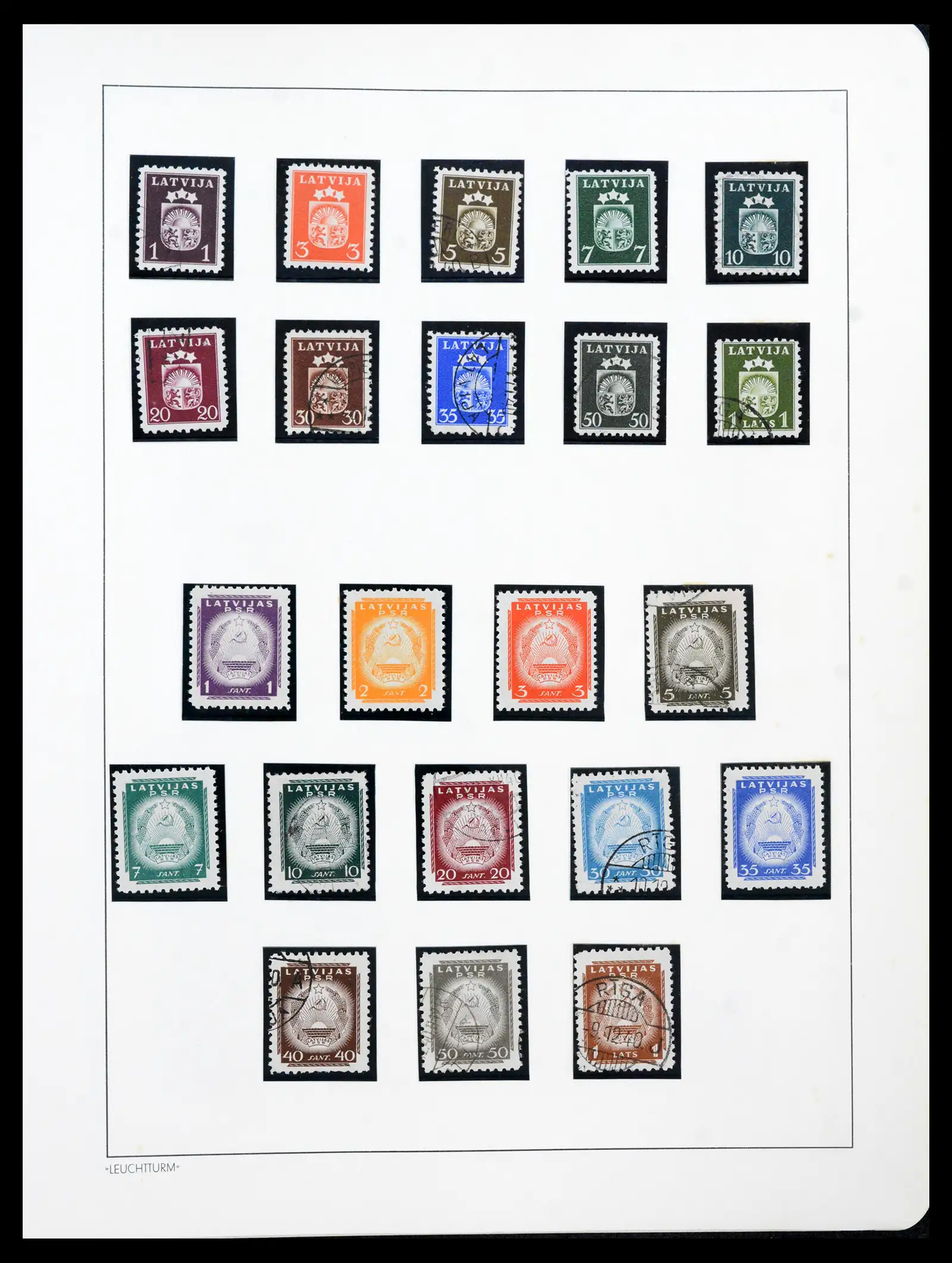 41983 0082 - Postzegelverzameling 41983 Baltische Staten 1897-1944.
