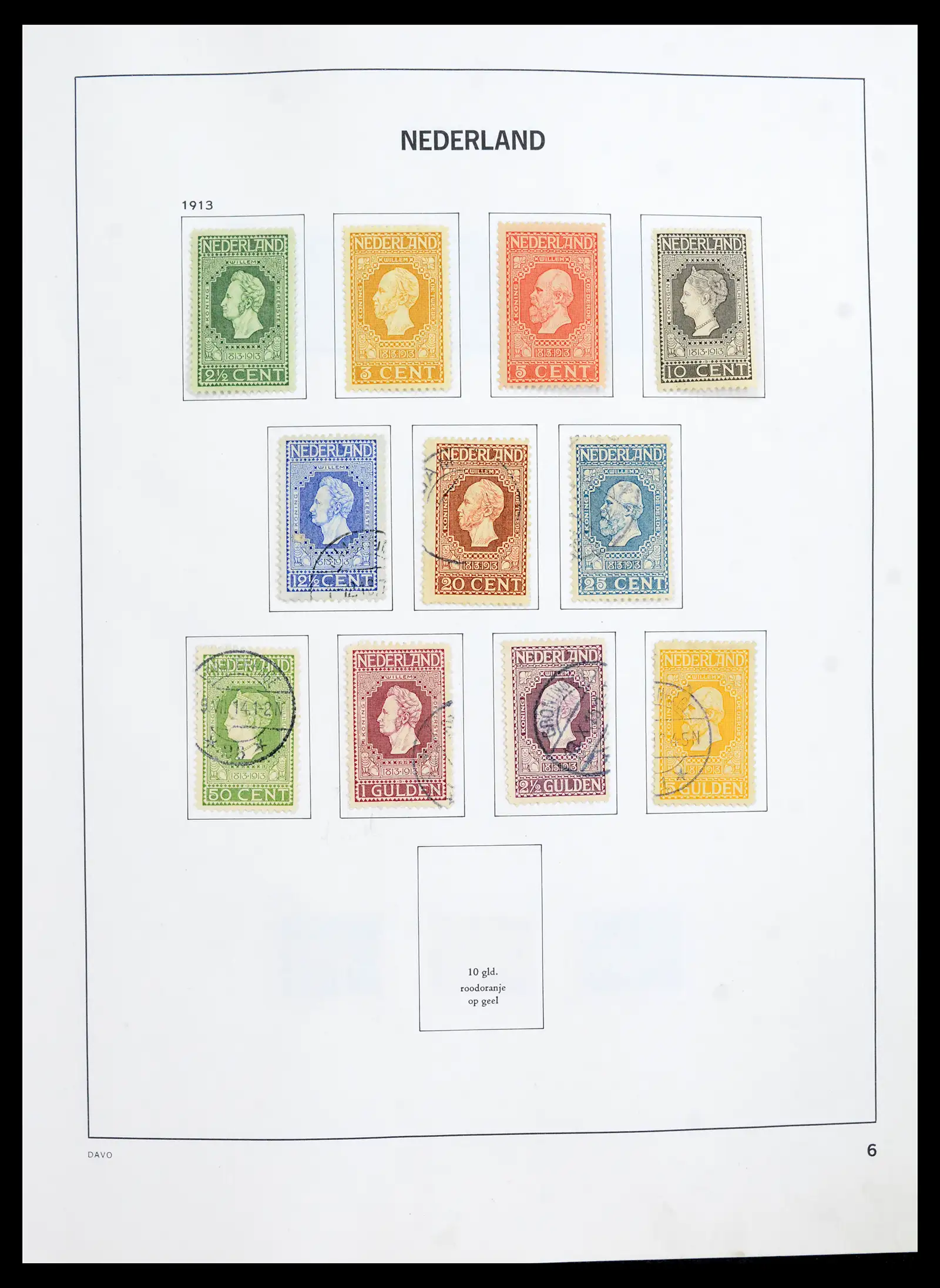 41989 0006 - Postzegelverzameling 41989 Nederland 1852-1969.