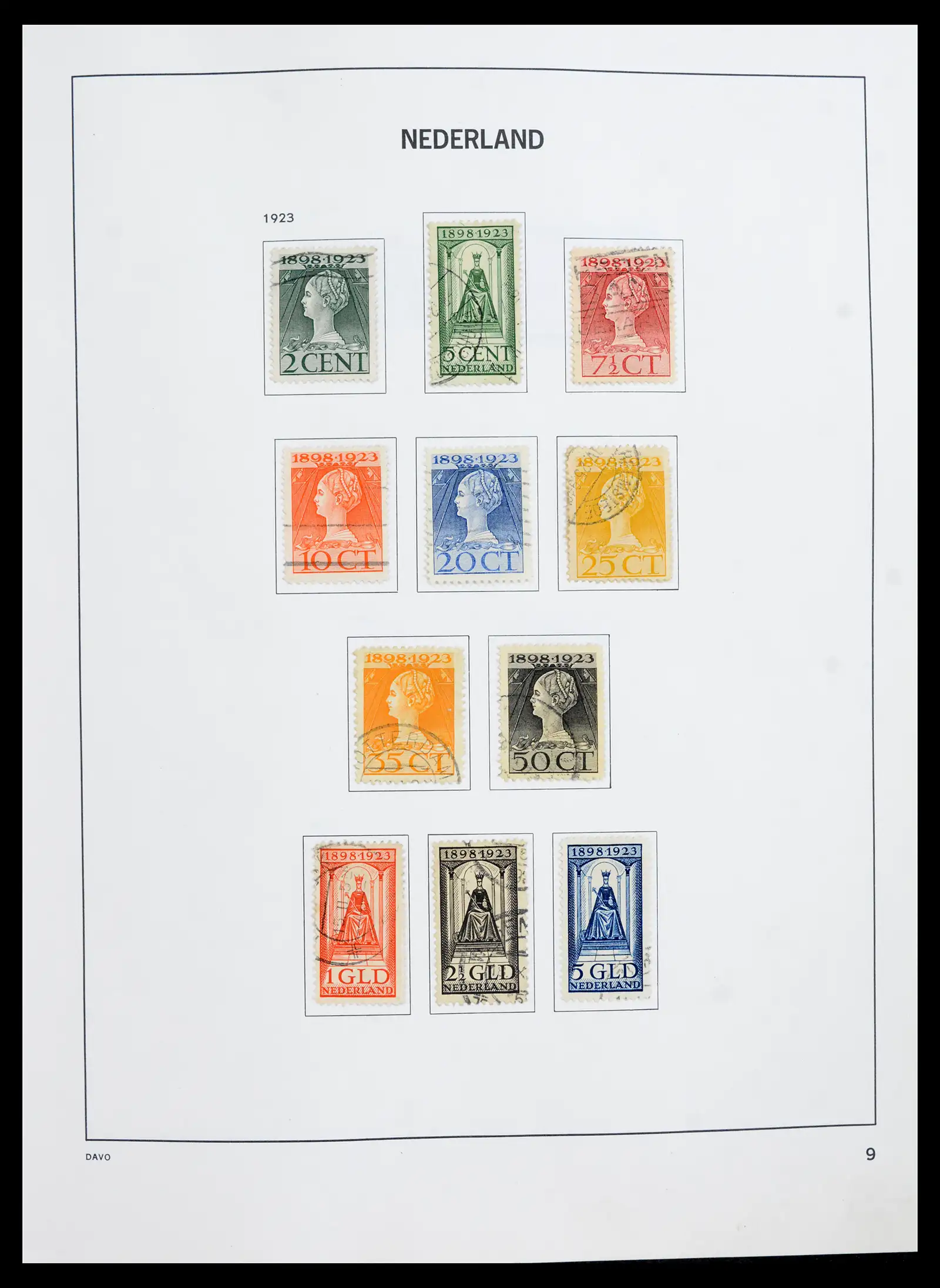 41989 0009 - Postzegelverzameling 41989 Nederland 1852-1969.
