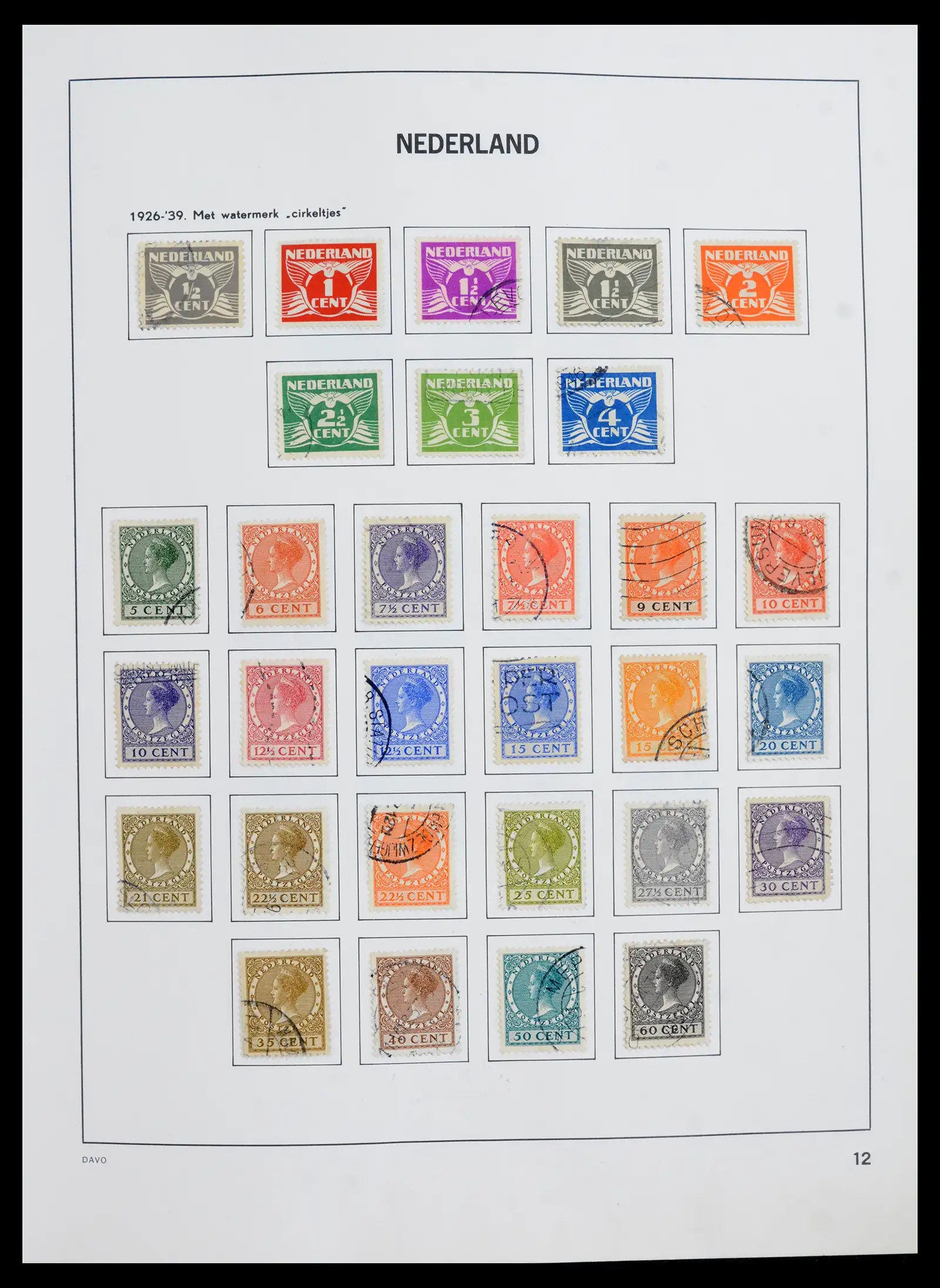 41989 0012 - Postzegelverzameling 41989 Nederland 1852-1969.
