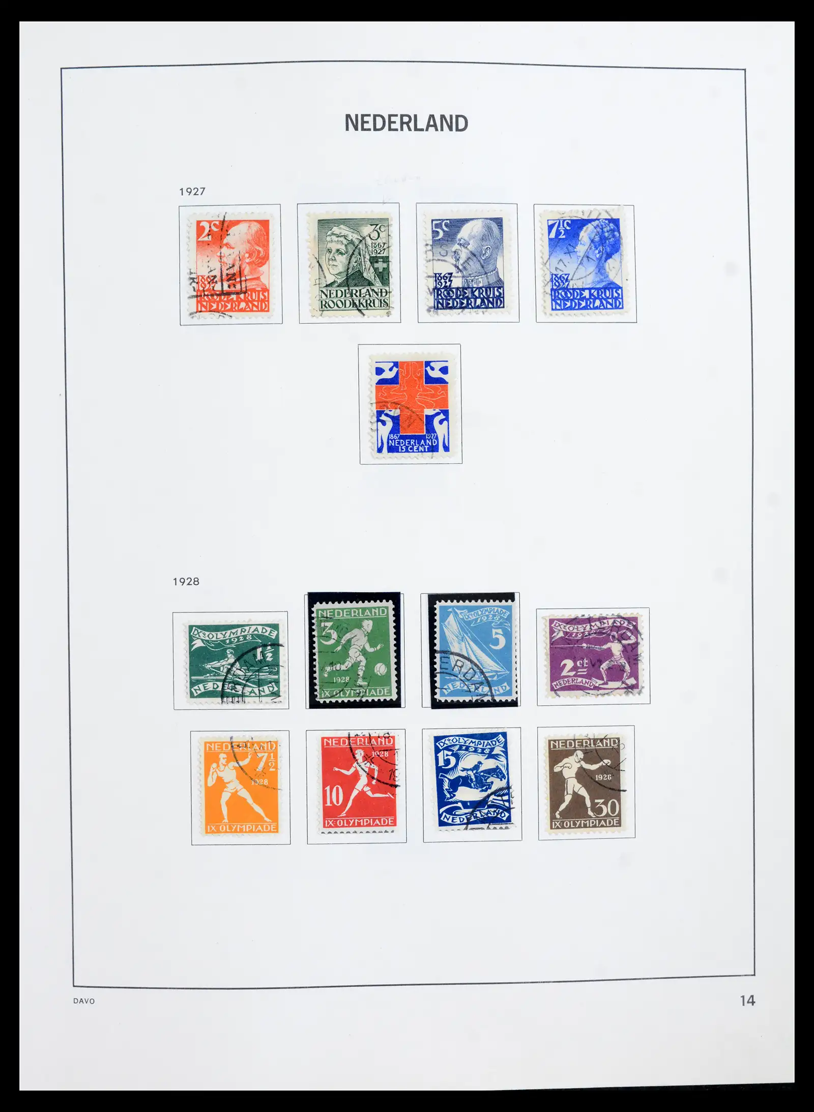 41989 0014 - Postzegelverzameling 41989 Nederland 1852-1969.