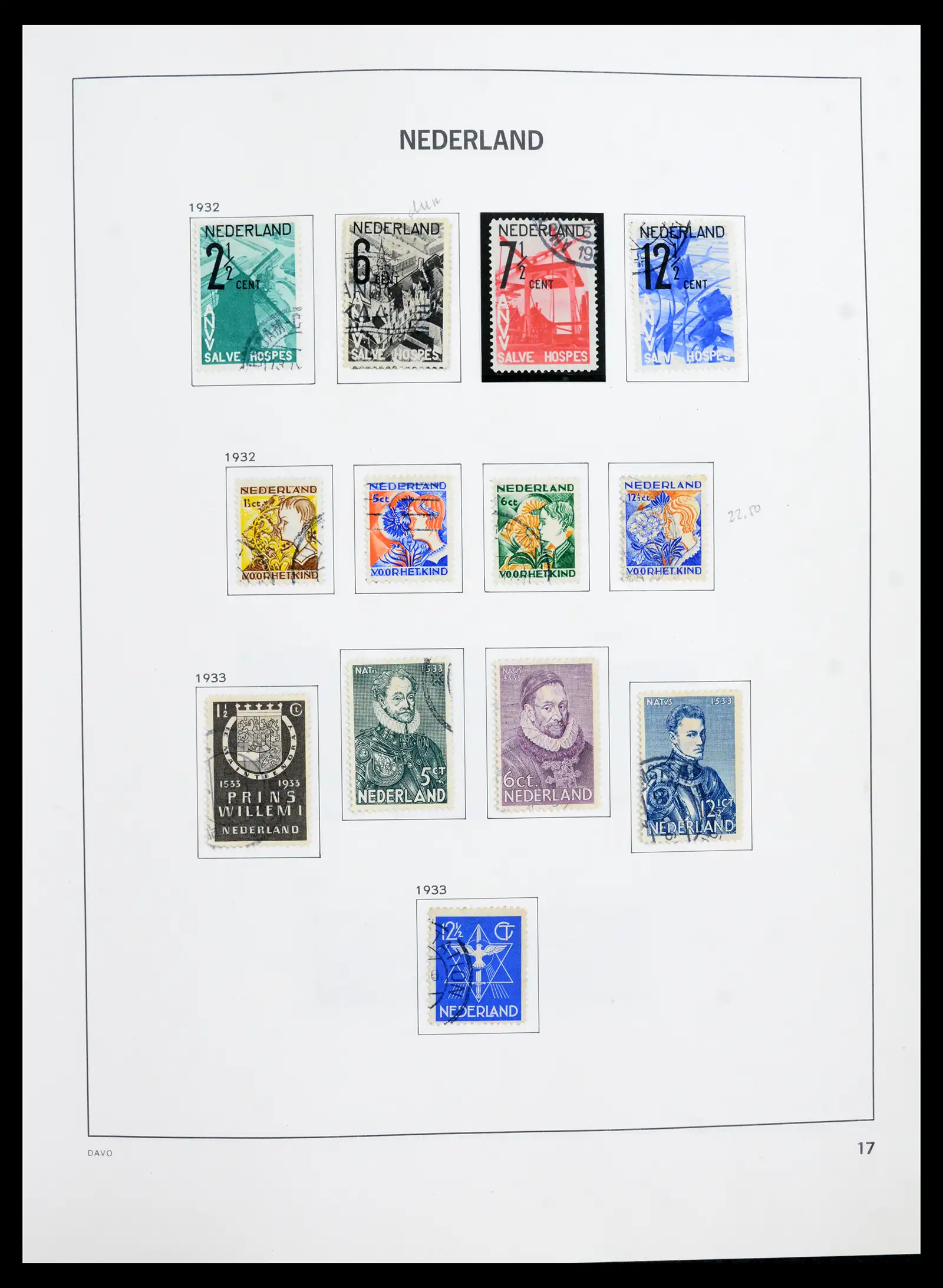 41989 0017 - Postzegelverzameling 41989 Nederland 1852-1969.