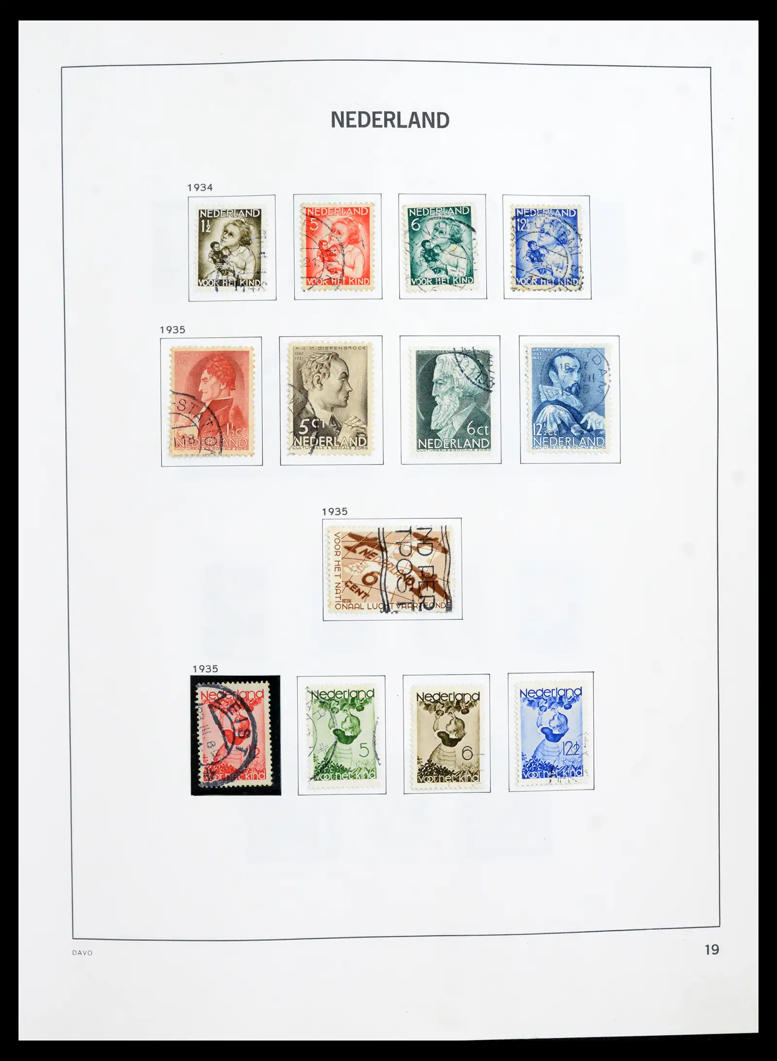 41989 0019 - Postzegelverzameling 41989 Nederland 1852-1969.