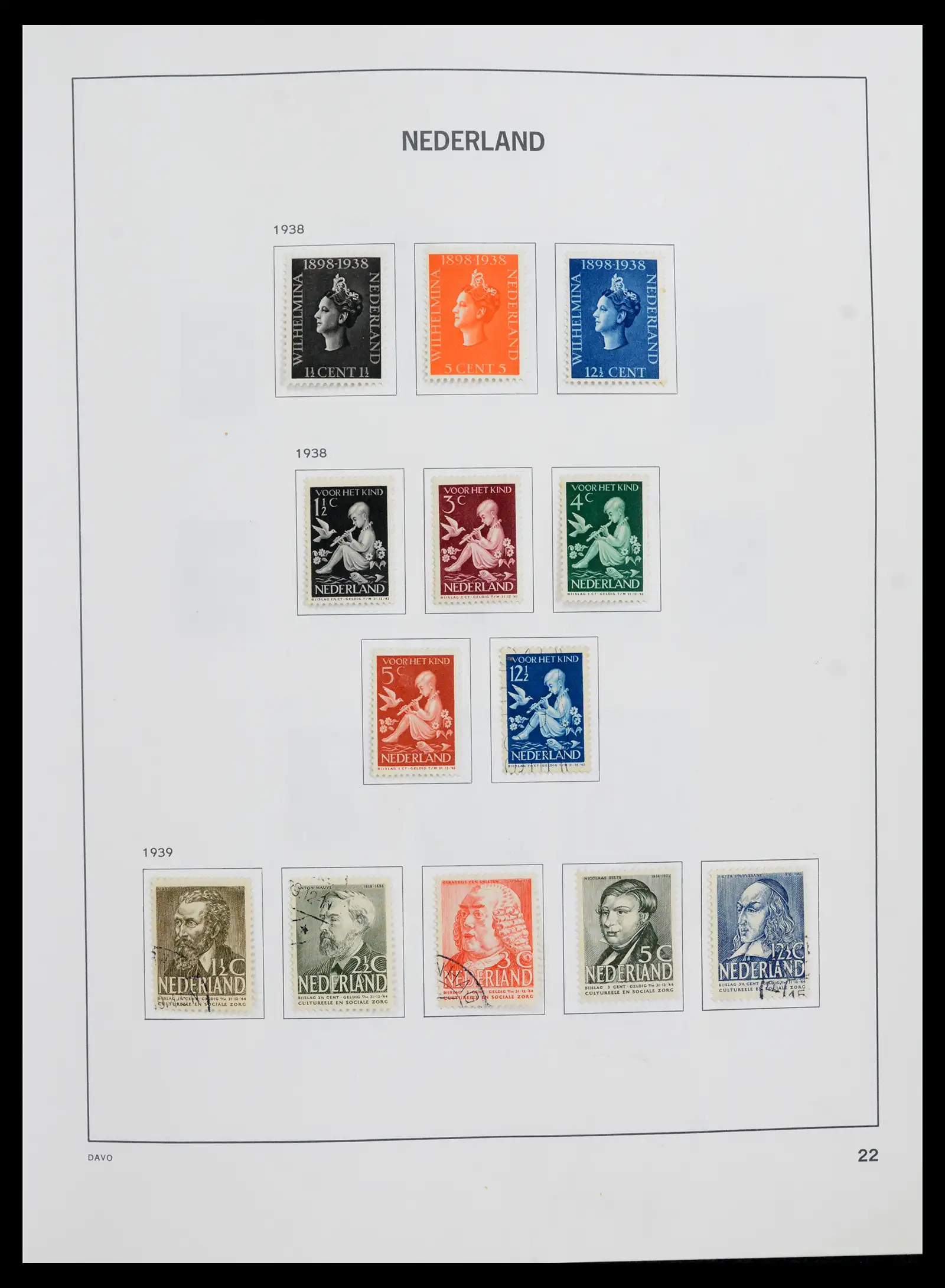 41989 0022 - Postzegelverzameling 41989 Nederland 1852-1969.