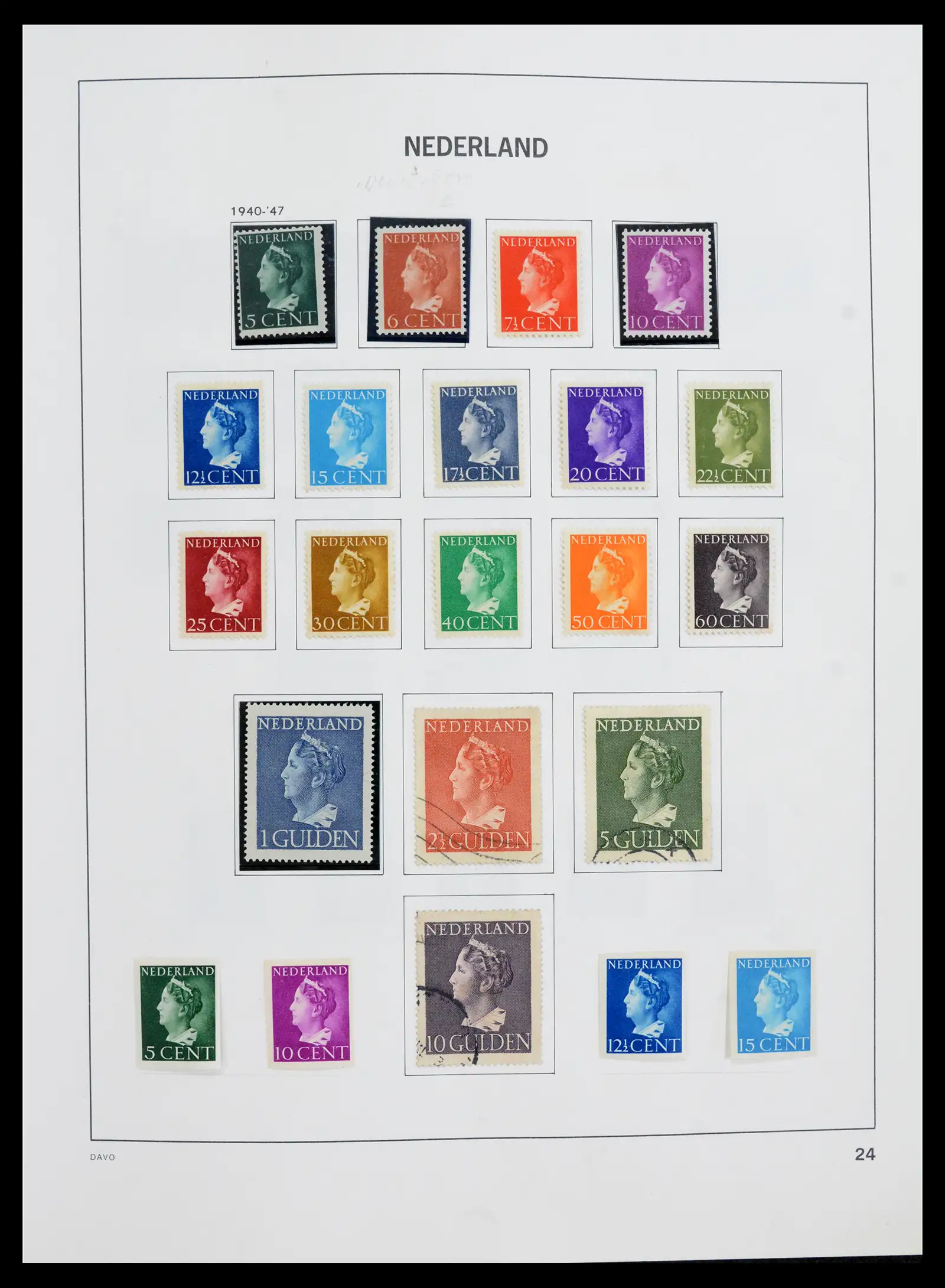 41989 0024 - Postzegelverzameling 41989 Nederland 1852-1969.