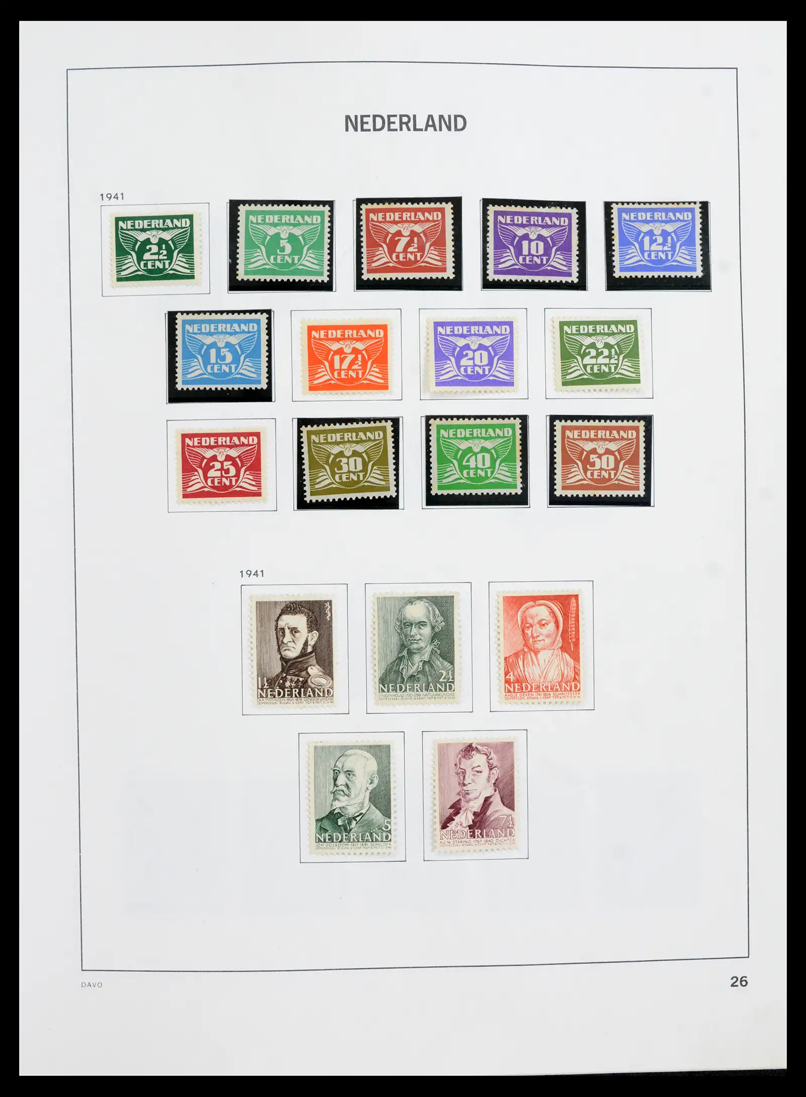 41989 0026 - Postzegelverzameling 41989 Nederland 1852-1969.