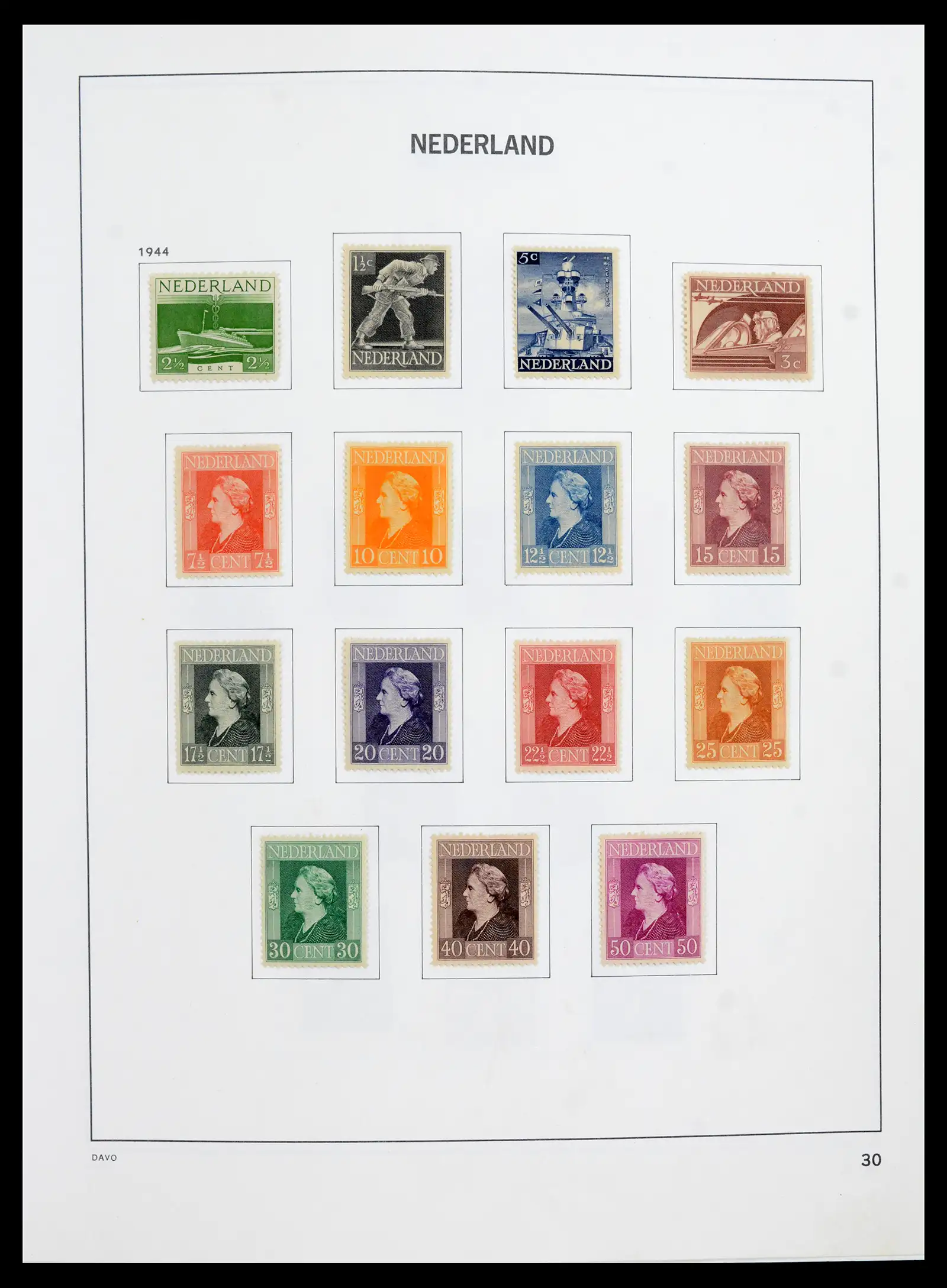 41989 0029 - Postzegelverzameling 41989 Nederland 1852-1969.