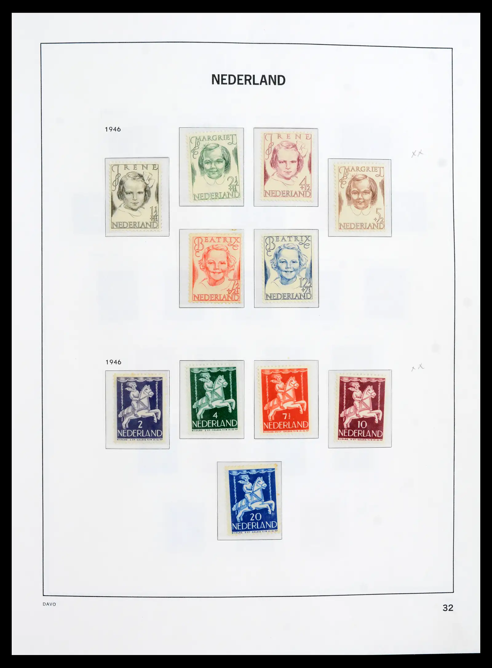 41989 0031 - Postzegelverzameling 41989 Nederland 1852-1969.