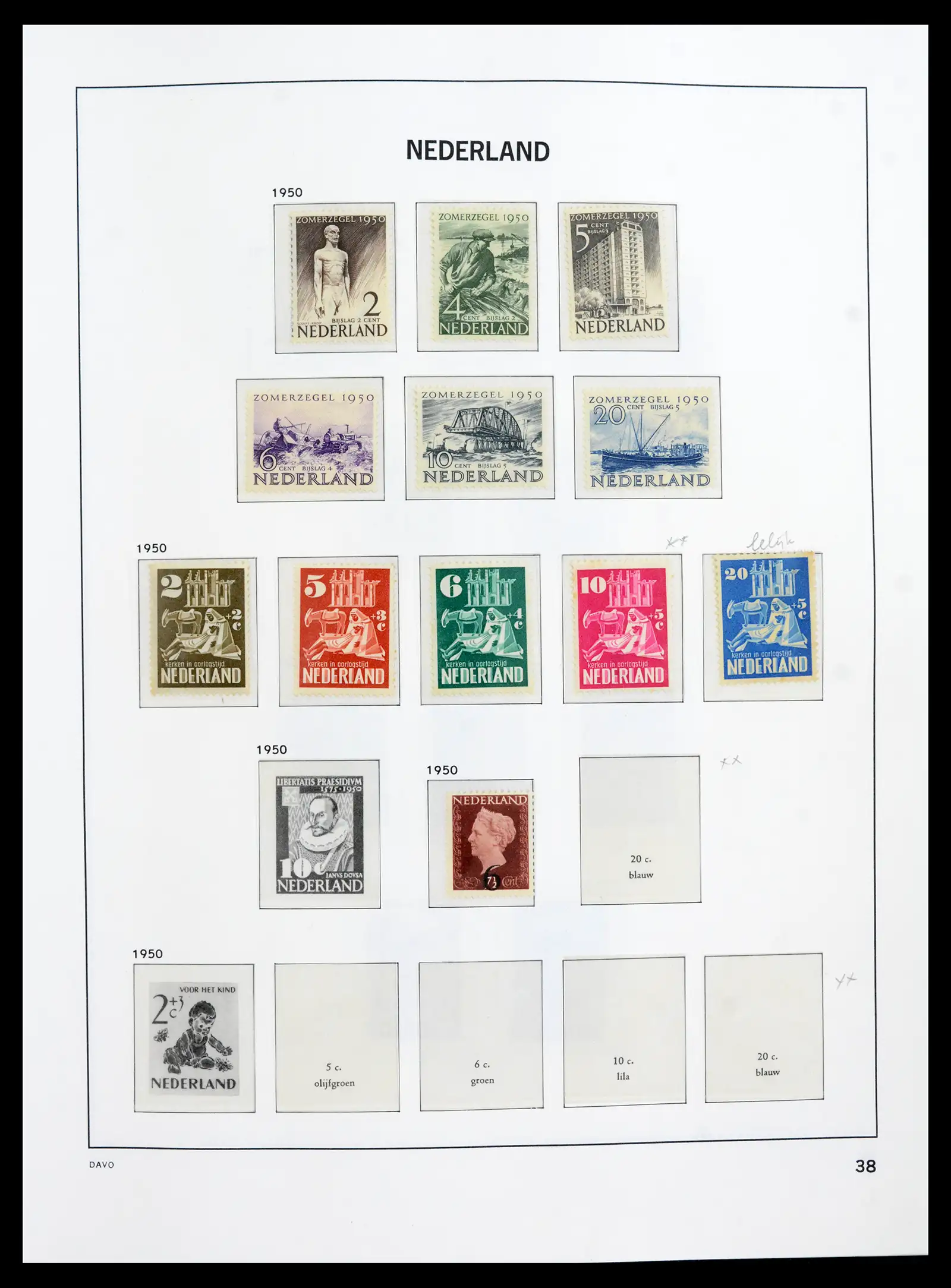 41989 0037 - Postzegelverzameling 41989 Nederland 1852-1969.