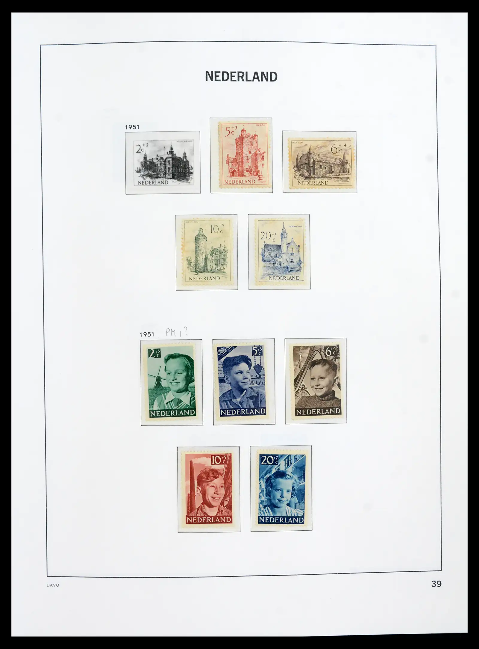 41989 0038 - Postzegelverzameling 41989 Nederland 1852-1969.