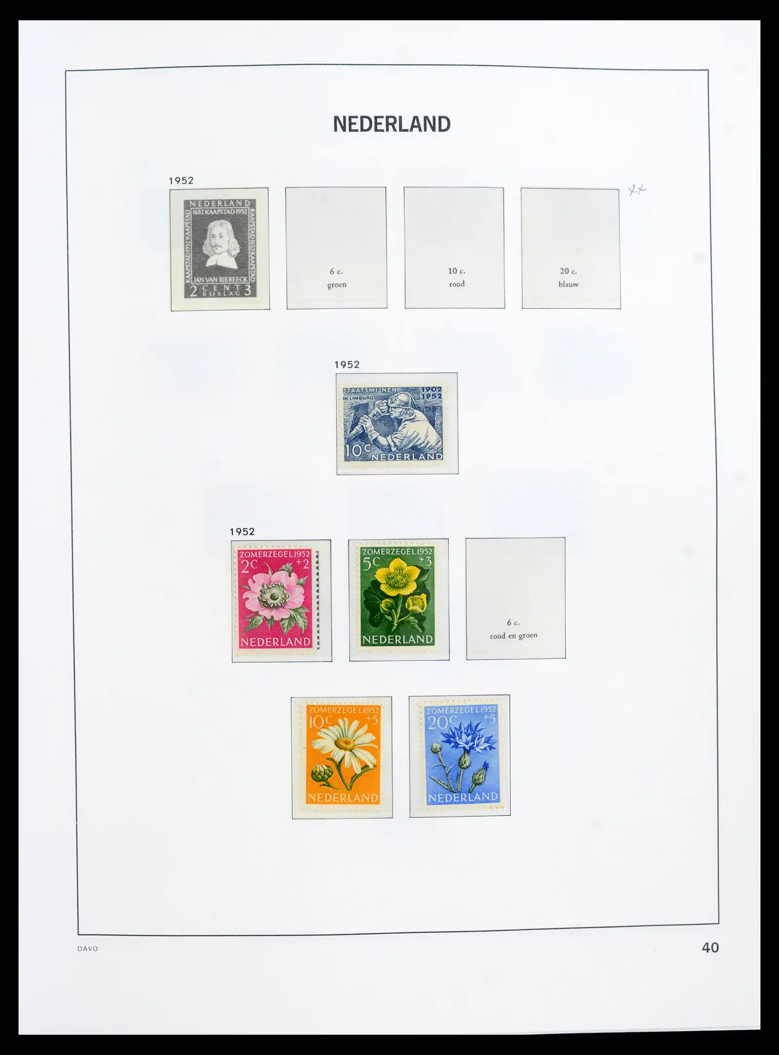 41989 0039 - Postzegelverzameling 41989 Nederland 1852-1969.