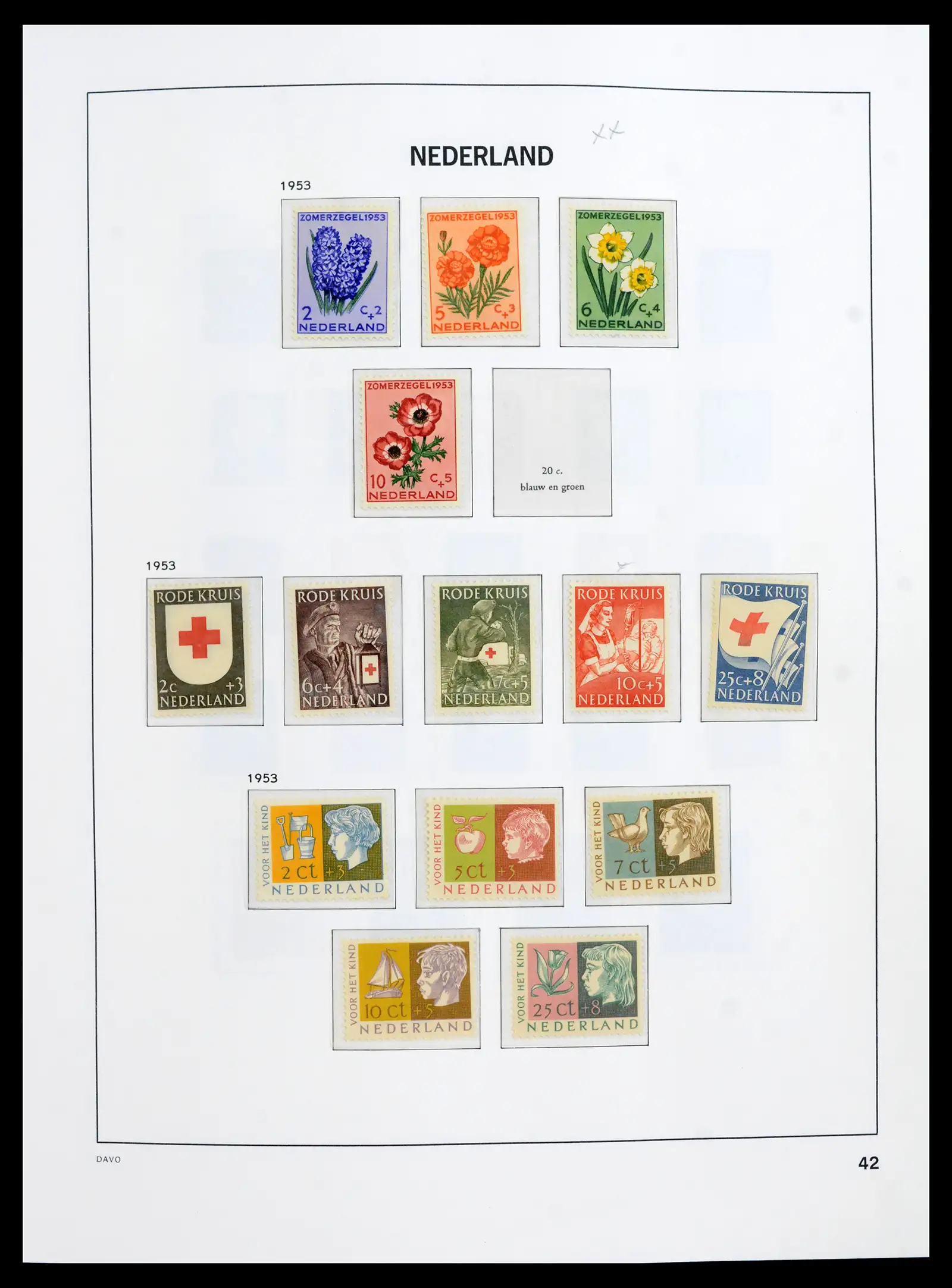 41989 0041 - Postzegelverzameling 41989 Nederland 1852-1969.