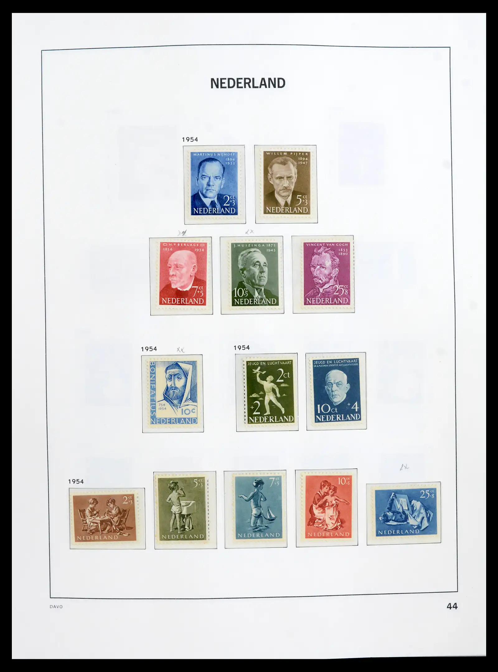 41989 0044 - Postzegelverzameling 41989 Nederland 1852-1969.