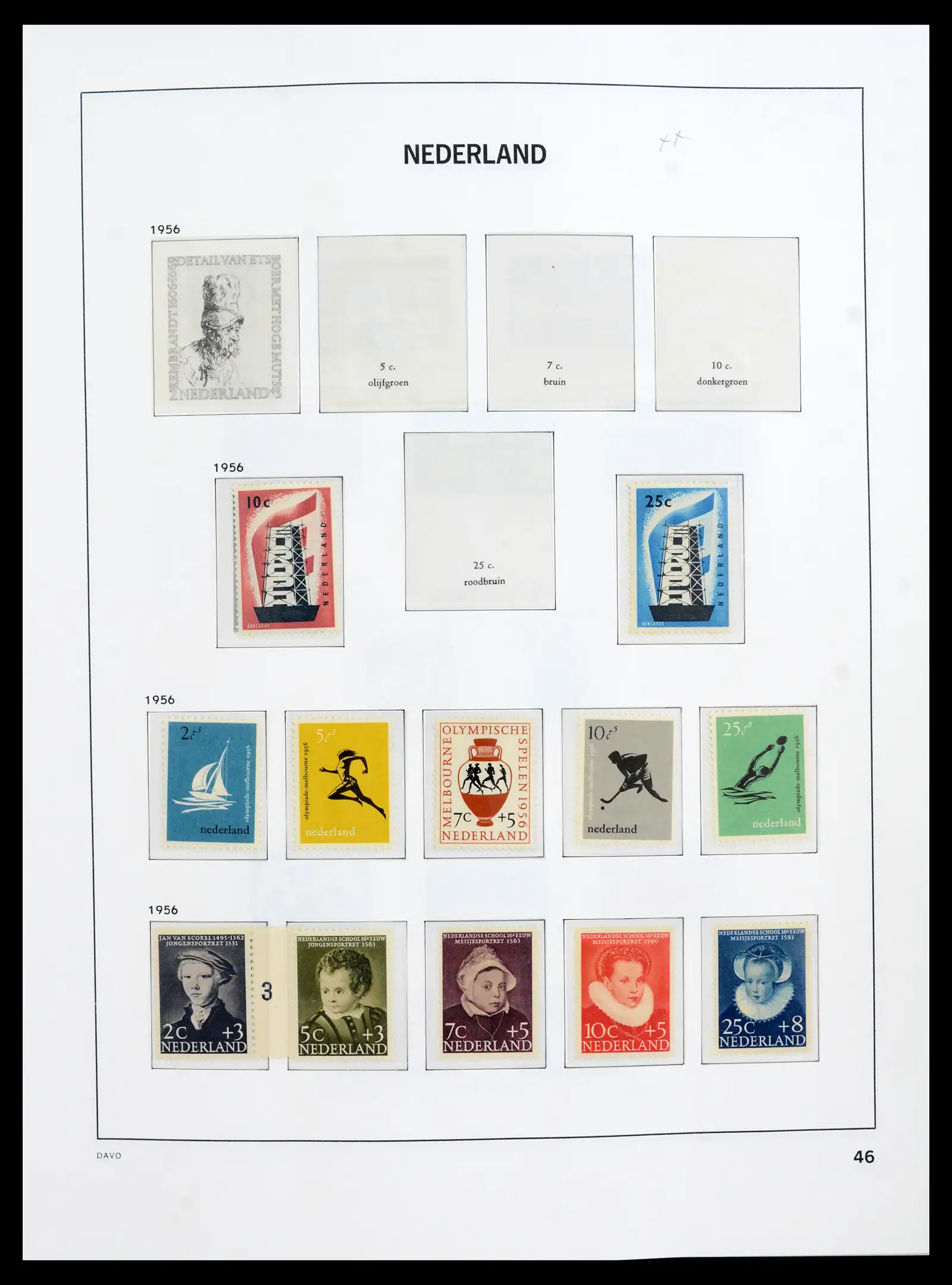 41989 0046 - Postzegelverzameling 41989 Nederland 1852-1969.