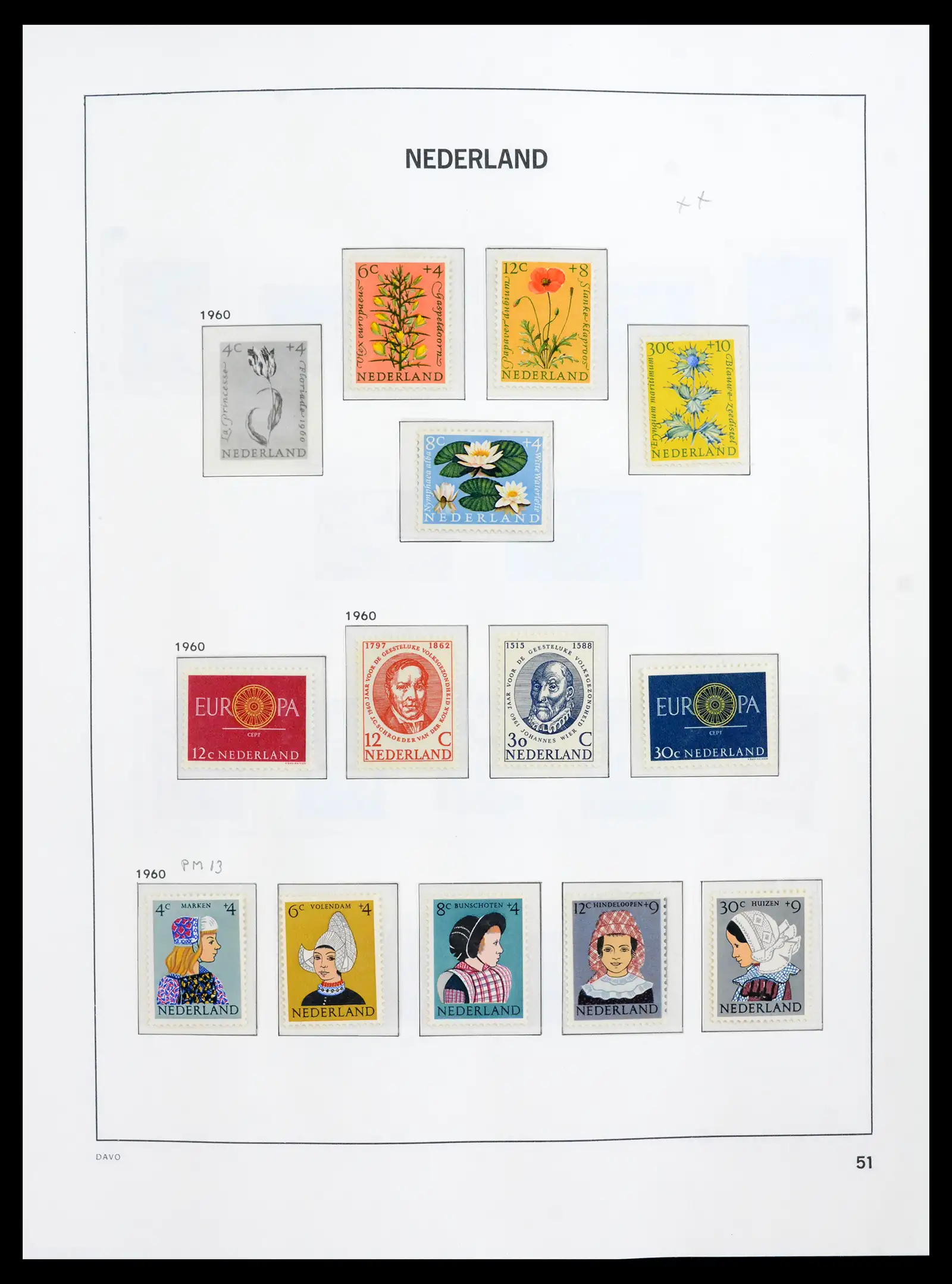 41989 0051 - Postzegelverzameling 41989 Nederland 1852-1969.