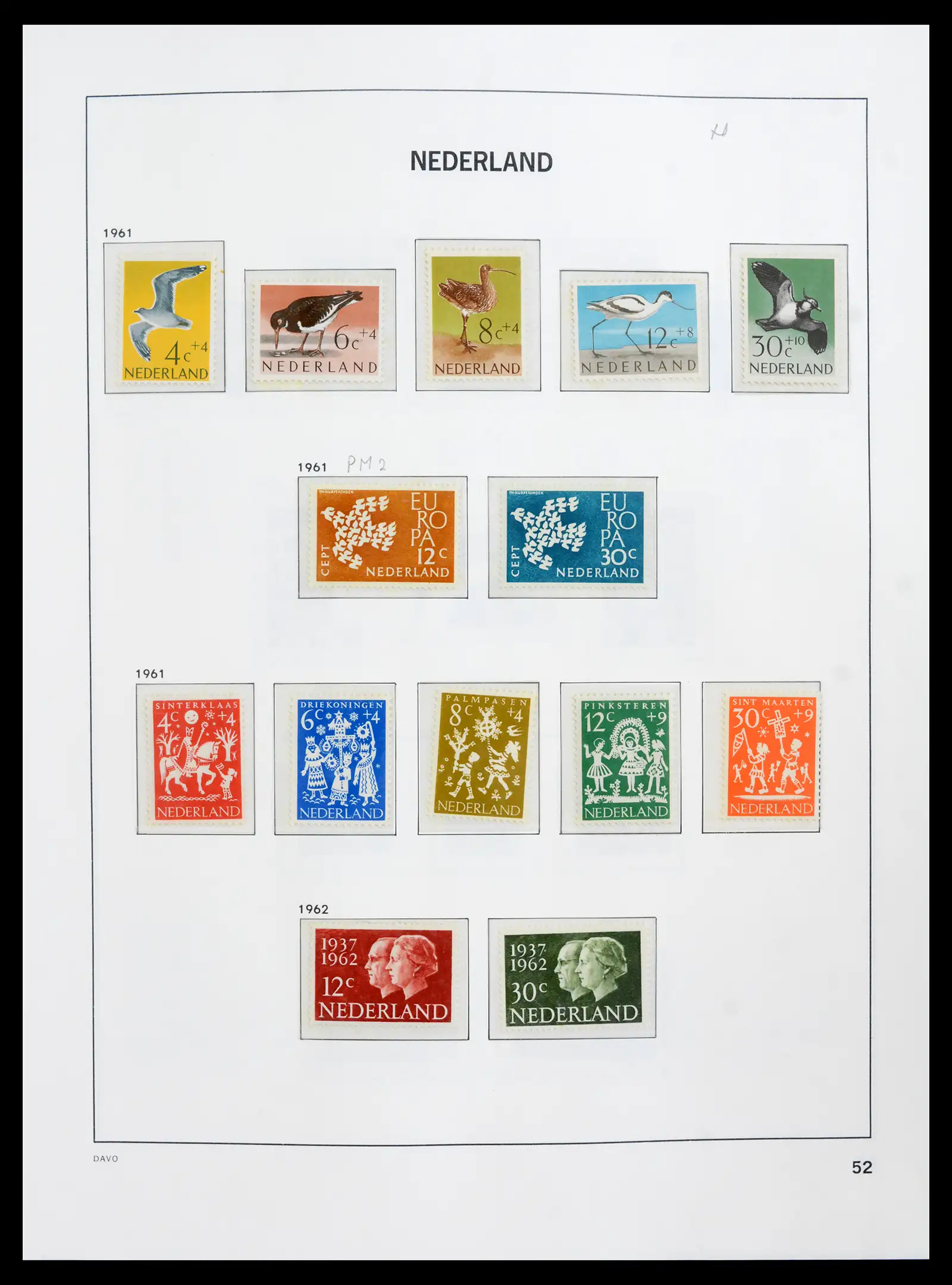 41989 0052 - Postzegelverzameling 41989 Nederland 1852-1969.