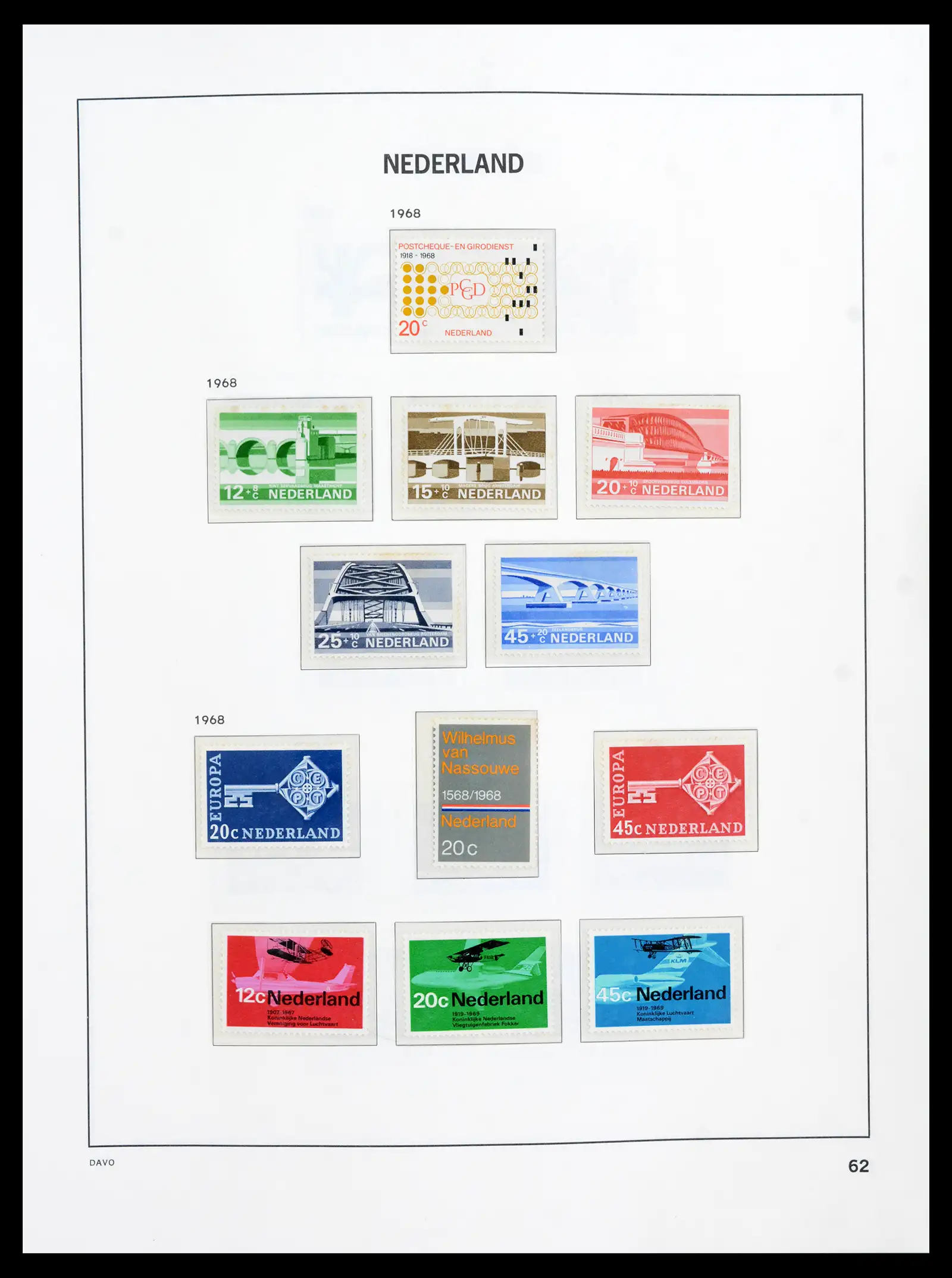 41989 0062 - Postzegelverzameling 41989 Nederland 1852-1969.