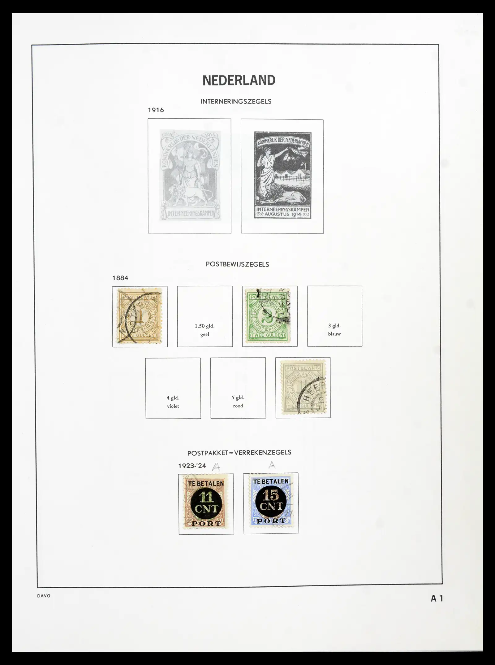 41989 0065 - Postzegelverzameling 41989 Nederland 1852-1969.