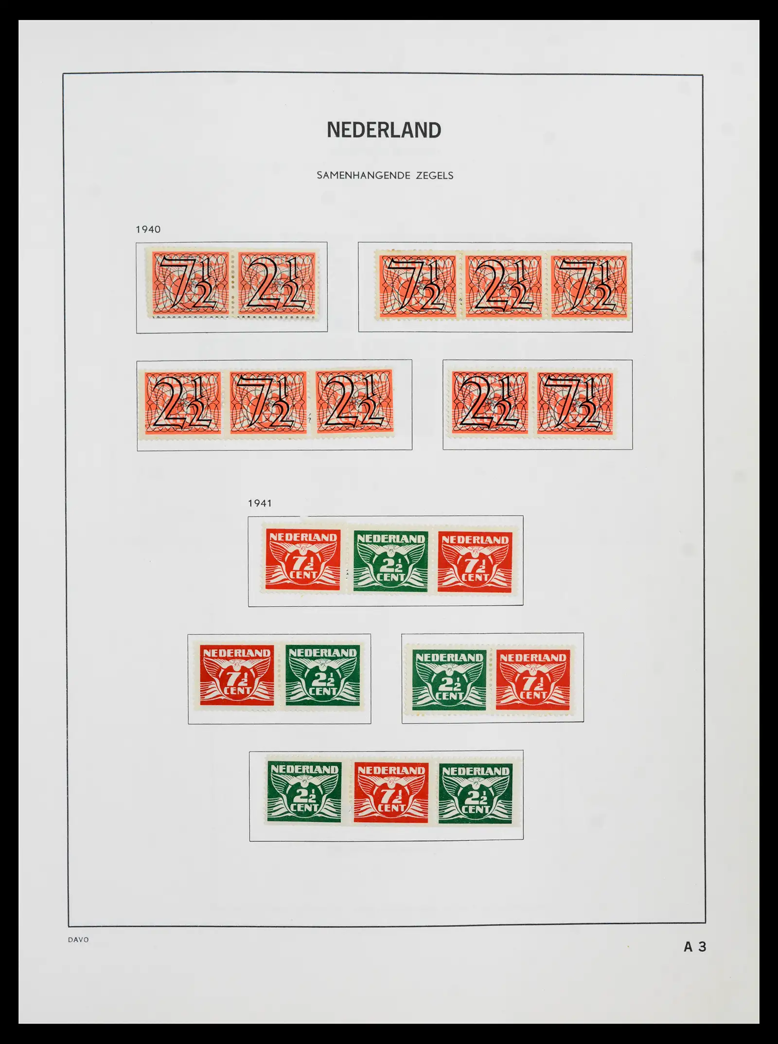 41989 0067 - Postzegelverzameling 41989 Nederland 1852-1969.