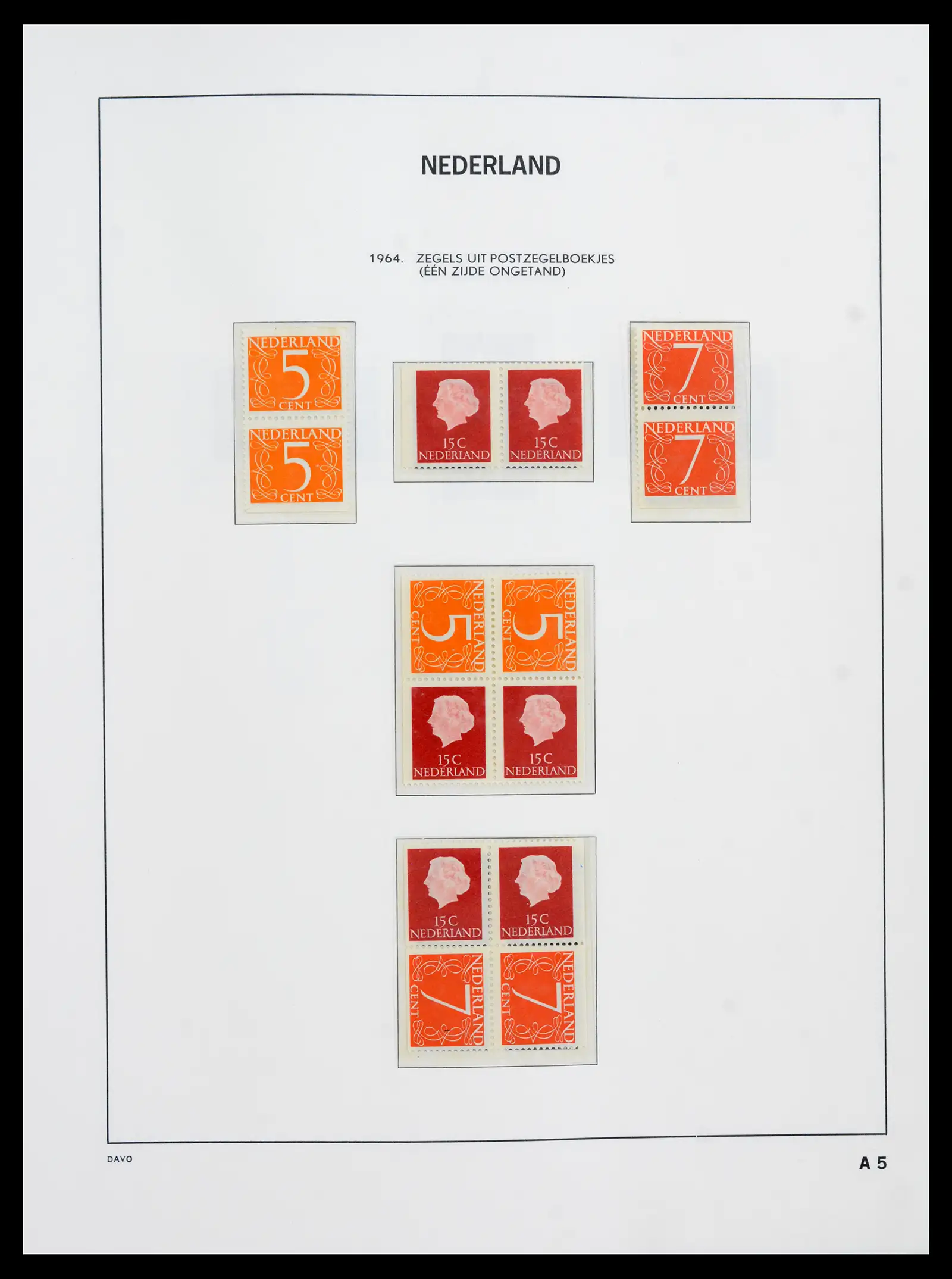 41989 0069 - Postzegelverzameling 41989 Nederland 1852-1969.