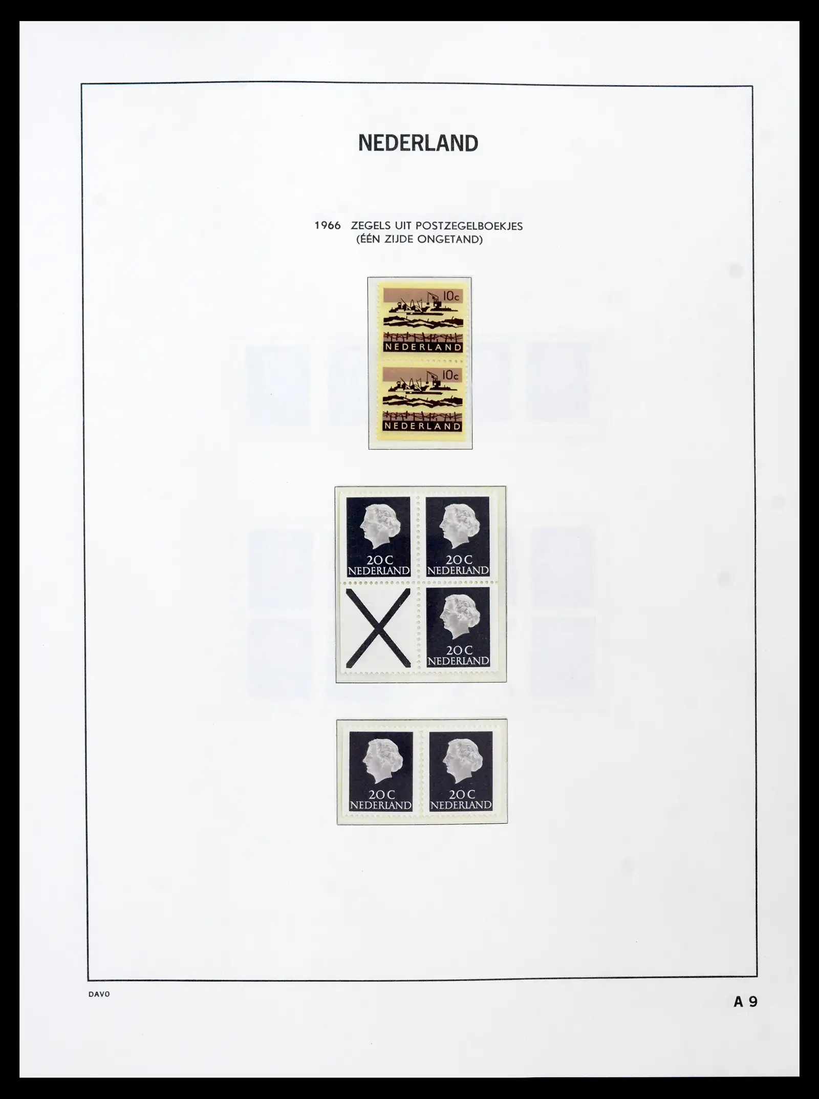 41989 0072 - Postzegelverzameling 41989 Nederland 1852-1969.