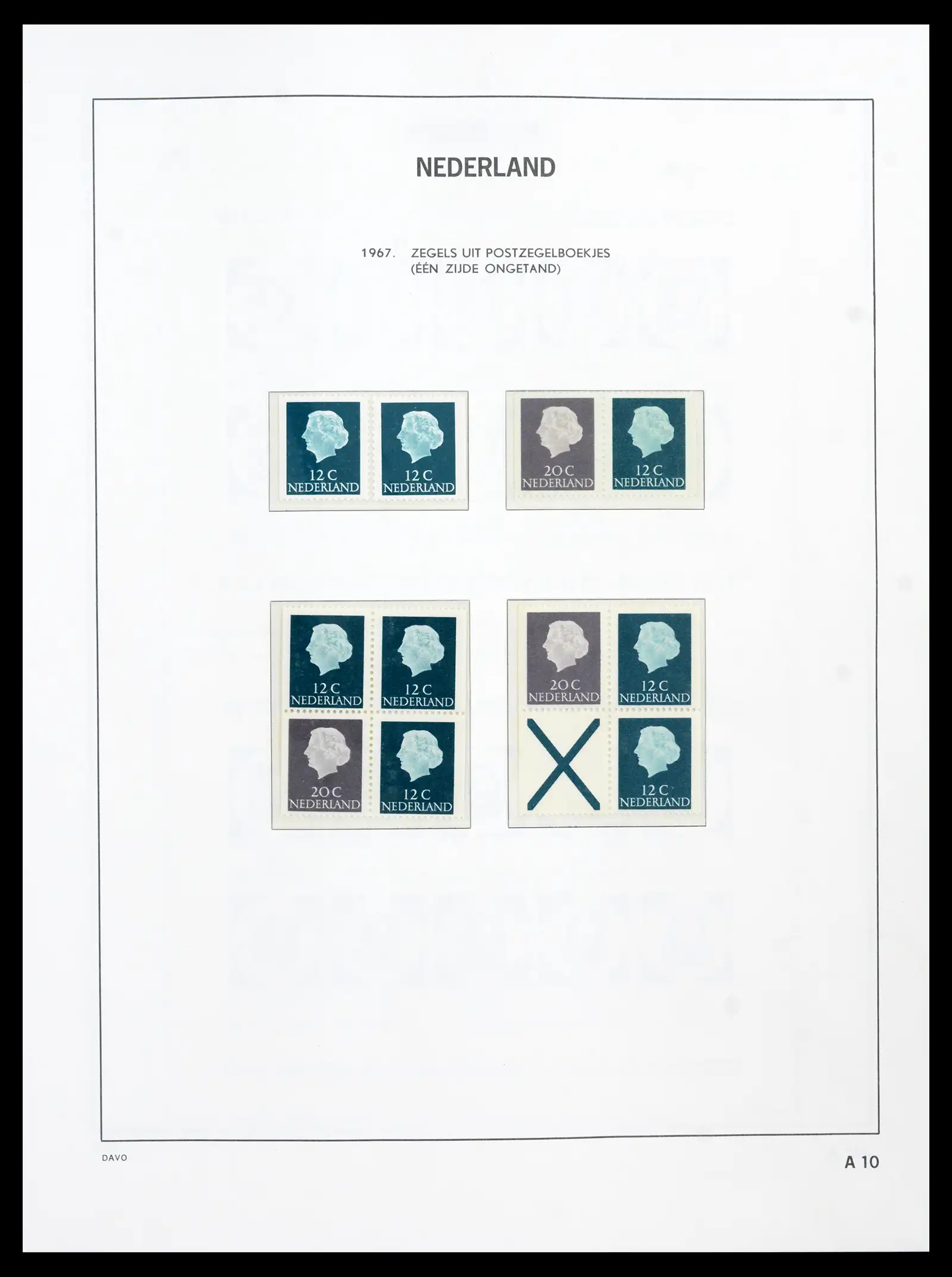 41989 0073 - Postzegelverzameling 41989 Nederland 1852-1969.
