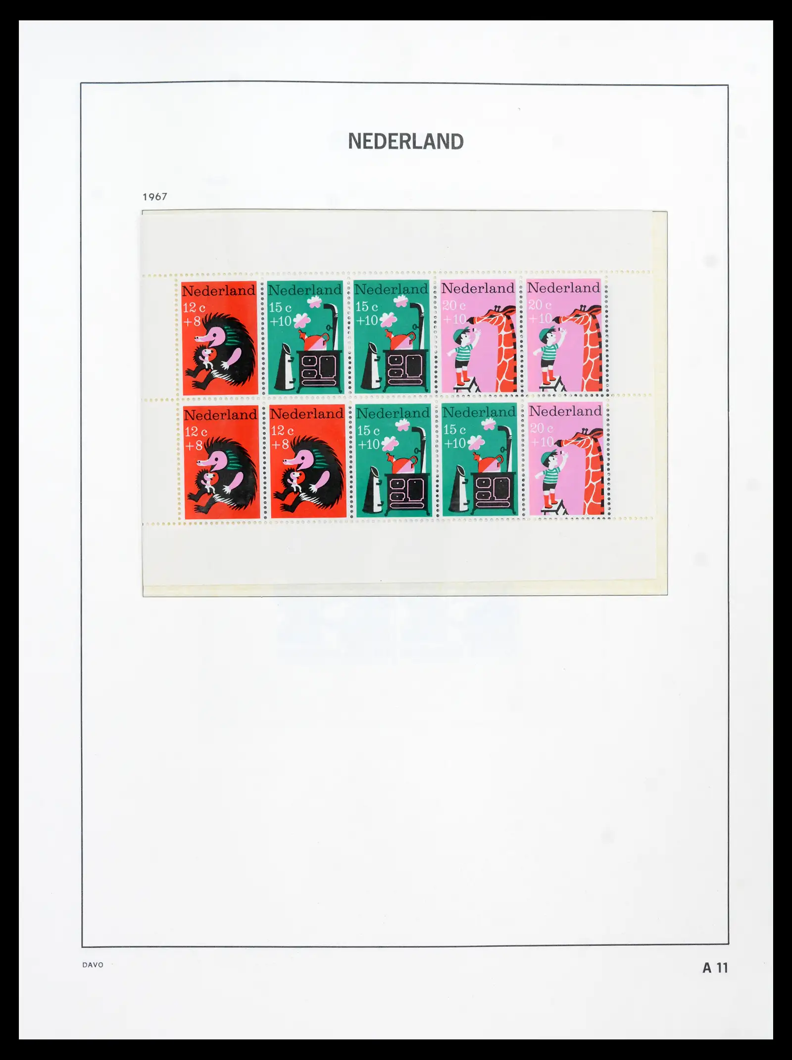 41989 0074 - Postzegelverzameling 41989 Nederland 1852-1969.