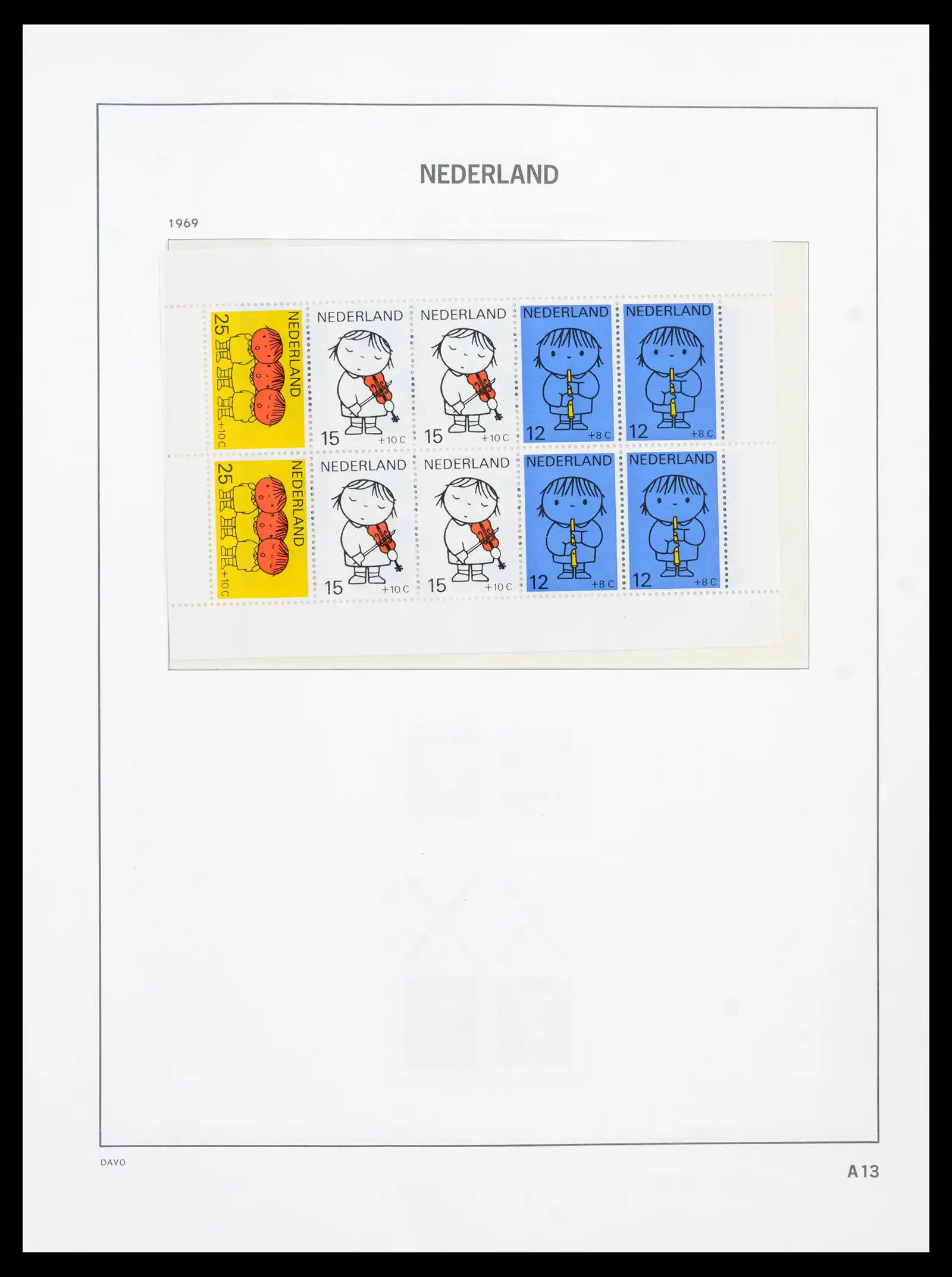 41989 0076 - Postzegelverzameling 41989 Nederland 1852-1969.