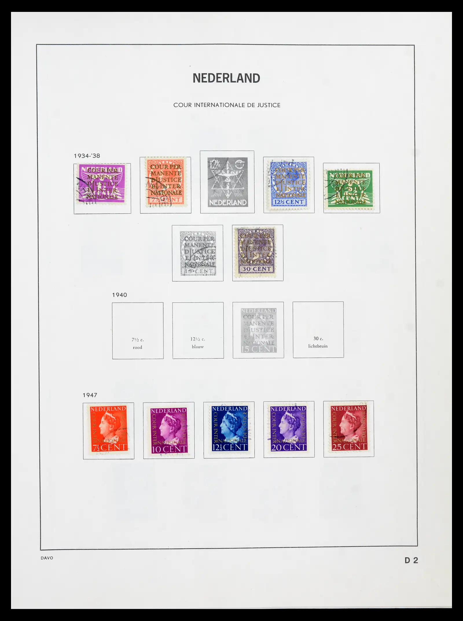 41989 0079 - Postzegelverzameling 41989 Nederland 1852-1969.