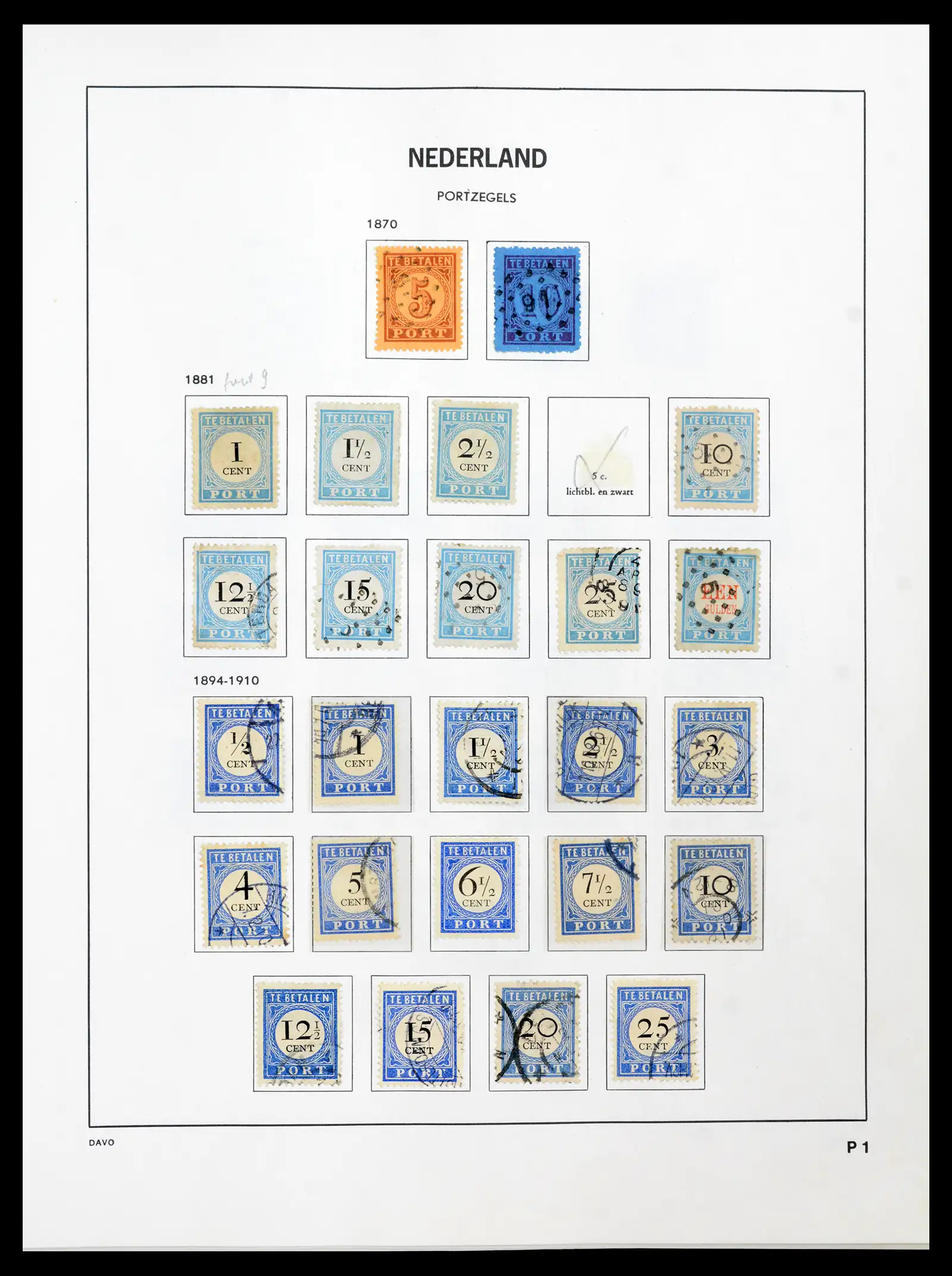 41989 0083 - Postzegelverzameling 41989 Nederland 1852-1969.
