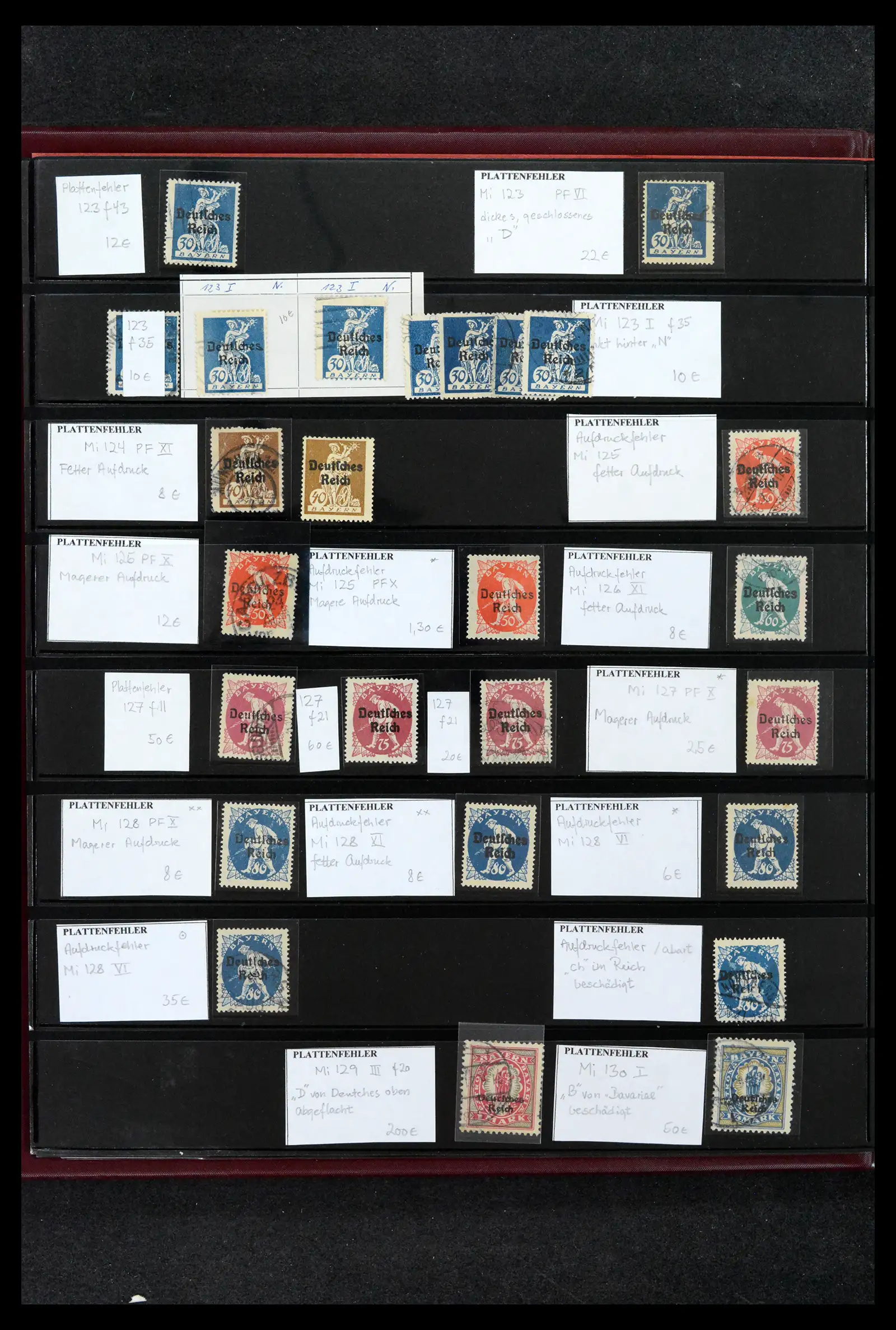 41994 0006 - Postzegelverzameling 41994 Duitse Reich plaatfouten 1872-1945.