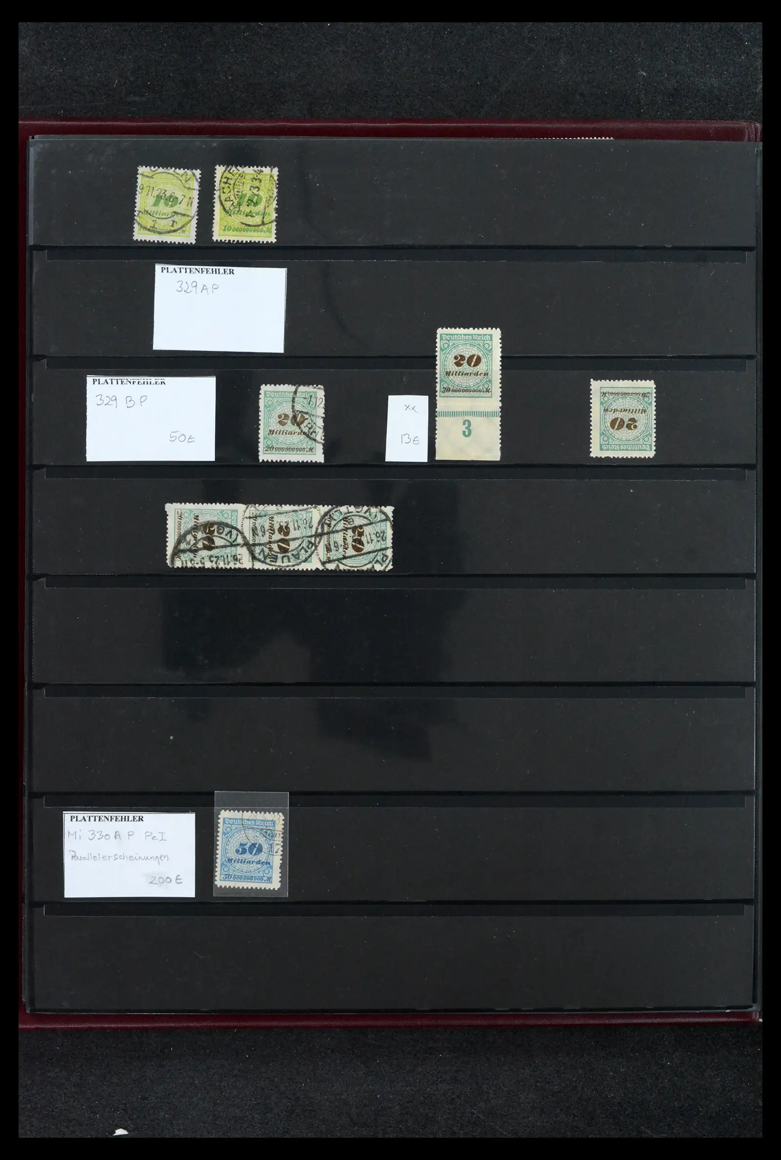 41994 0016 - Postzegelverzameling 41994 Duitse Reich plaatfouten 1872-1945.