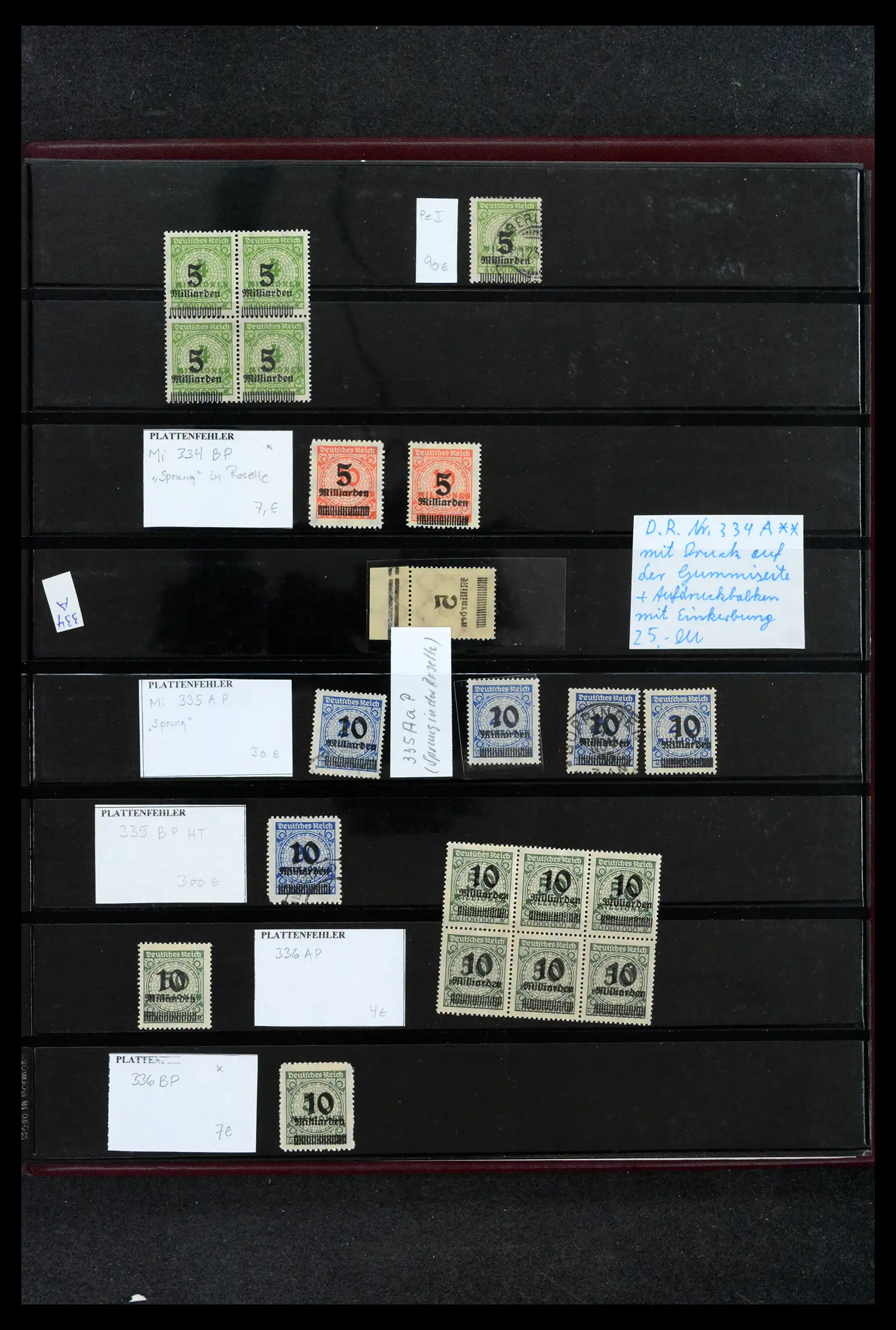 41994 0017 - Postzegelverzameling 41994 Duitse Reich plaatfouten 1872-1945.