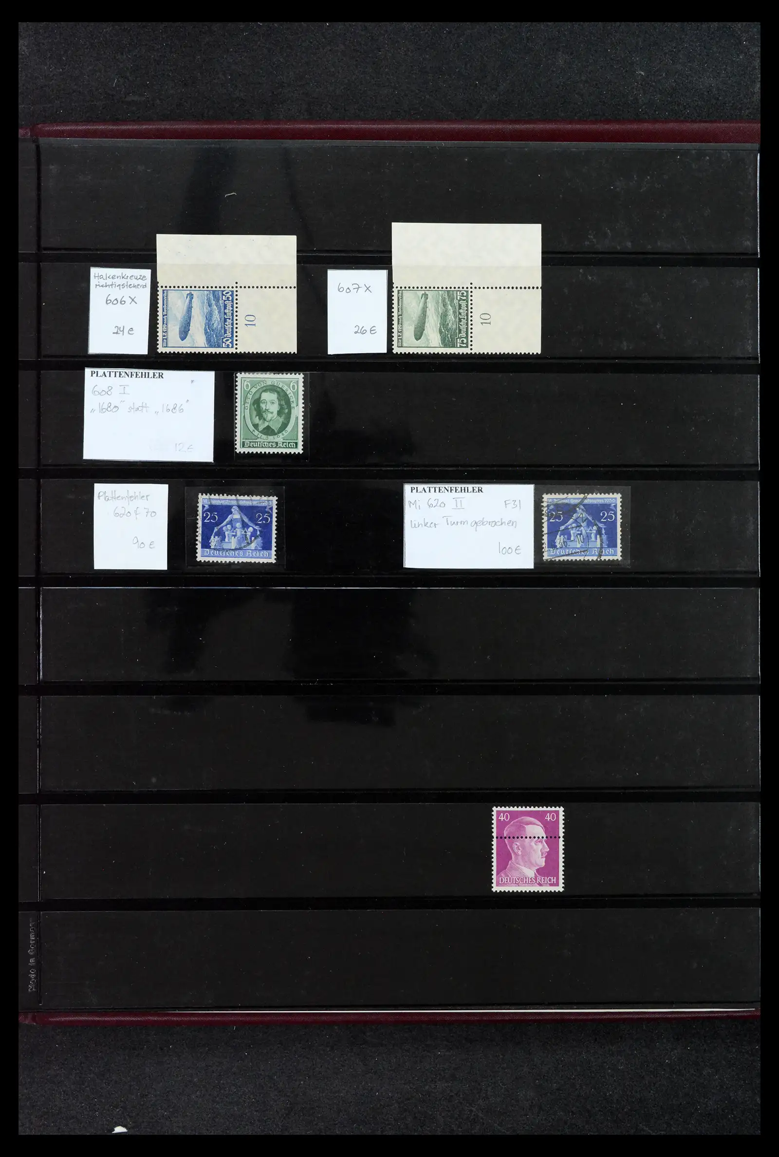 41994 0021 - Postzegelverzameling 41994 Duitse Reich plaatfouten 1872-1945.