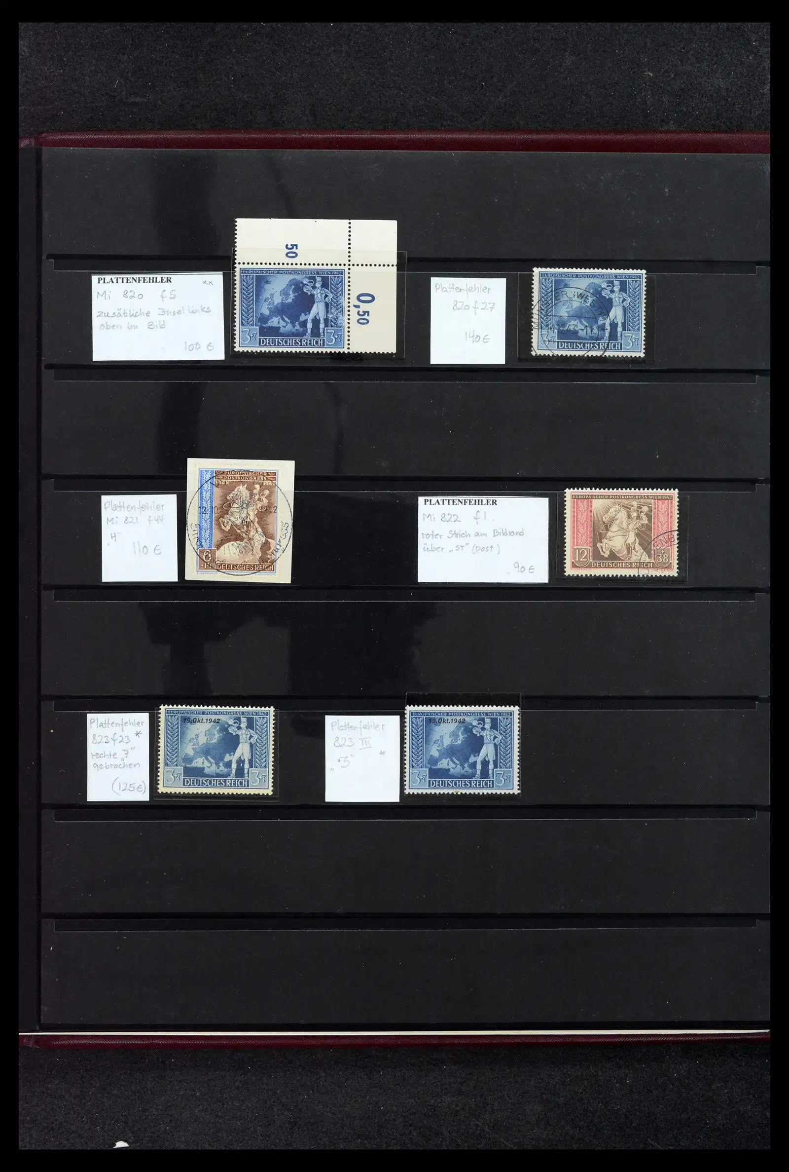 41994 0023 - Postzegelverzameling 41994 Duitse Reich plaatfouten 1872-1945.
