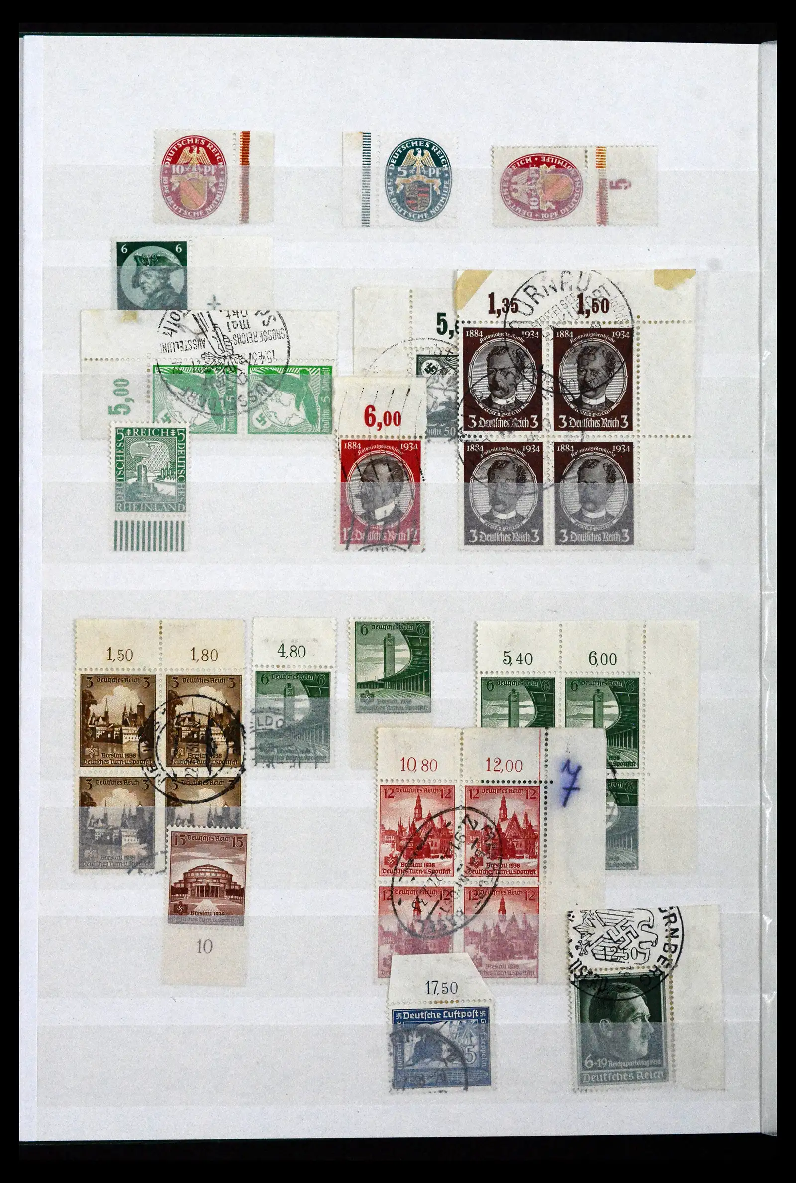 41996 0022 - Postzegelverzameling 41996 Duitsland velrand bijzonderheden 1905-1948.