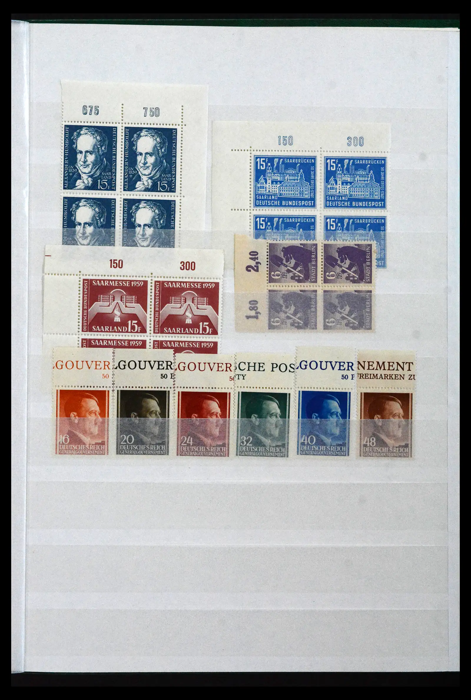 41996 0050 - Postzegelverzameling 41996 Duitsland velrand bijzonderheden 1905-1948.